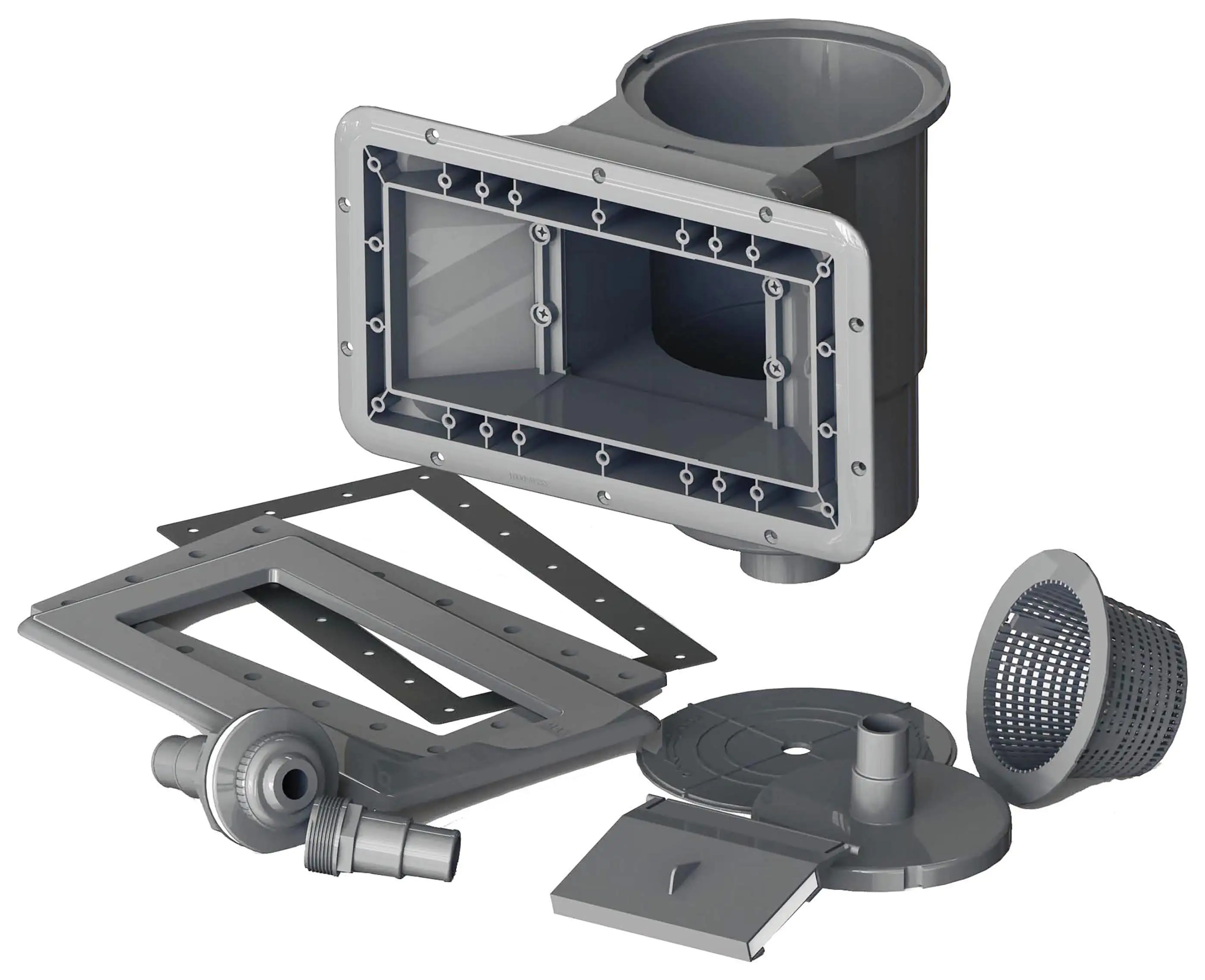 Gre Compositepool Avantgarde rechteckig 606 x 326 x 124 cm grau Gre Compositepool Avantgarde rechteckig 606 x 326 x 124 cm grau