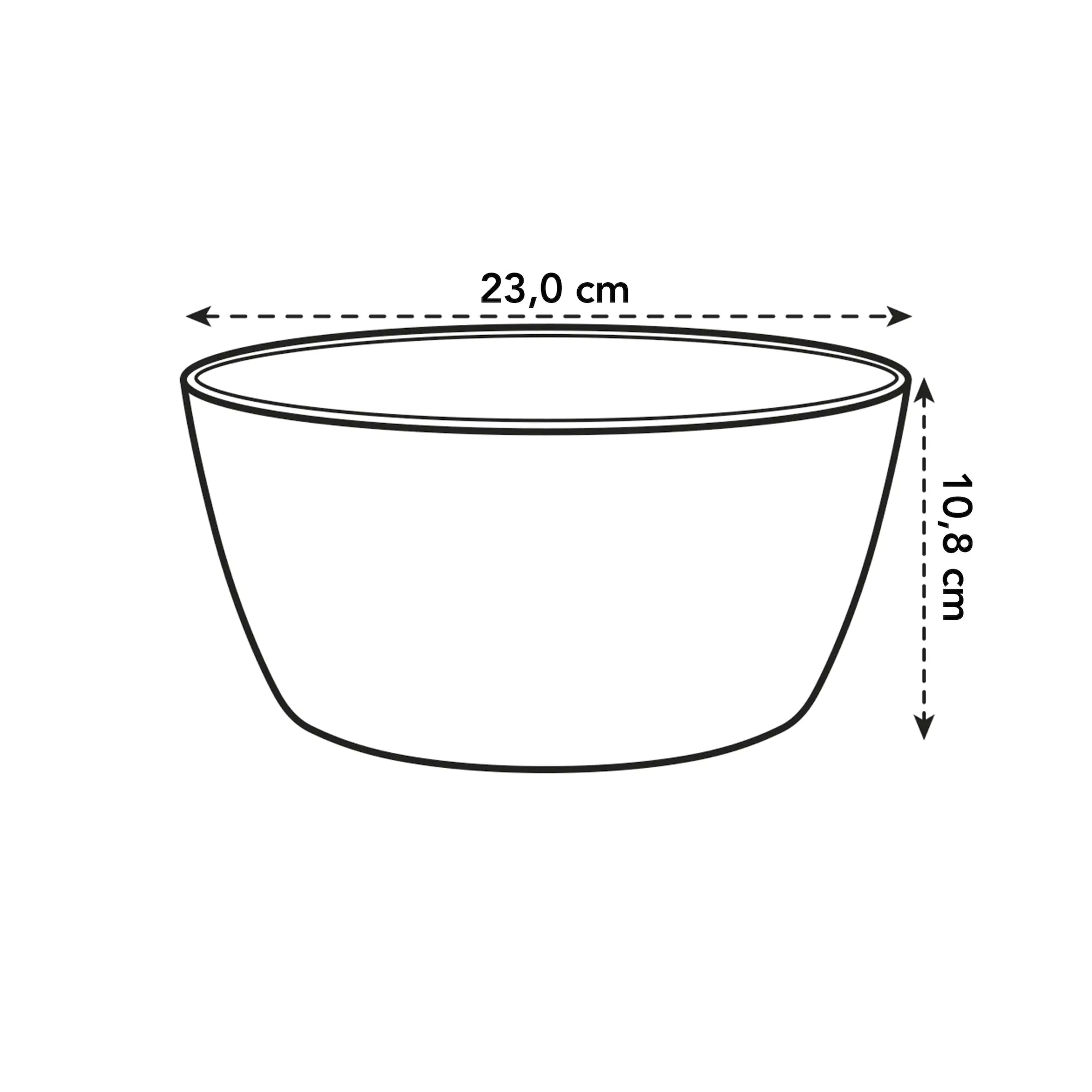 Elho Schale Brussels weiß Ø 23 cm Elho Schale Brussels weiß Ø 23 cm