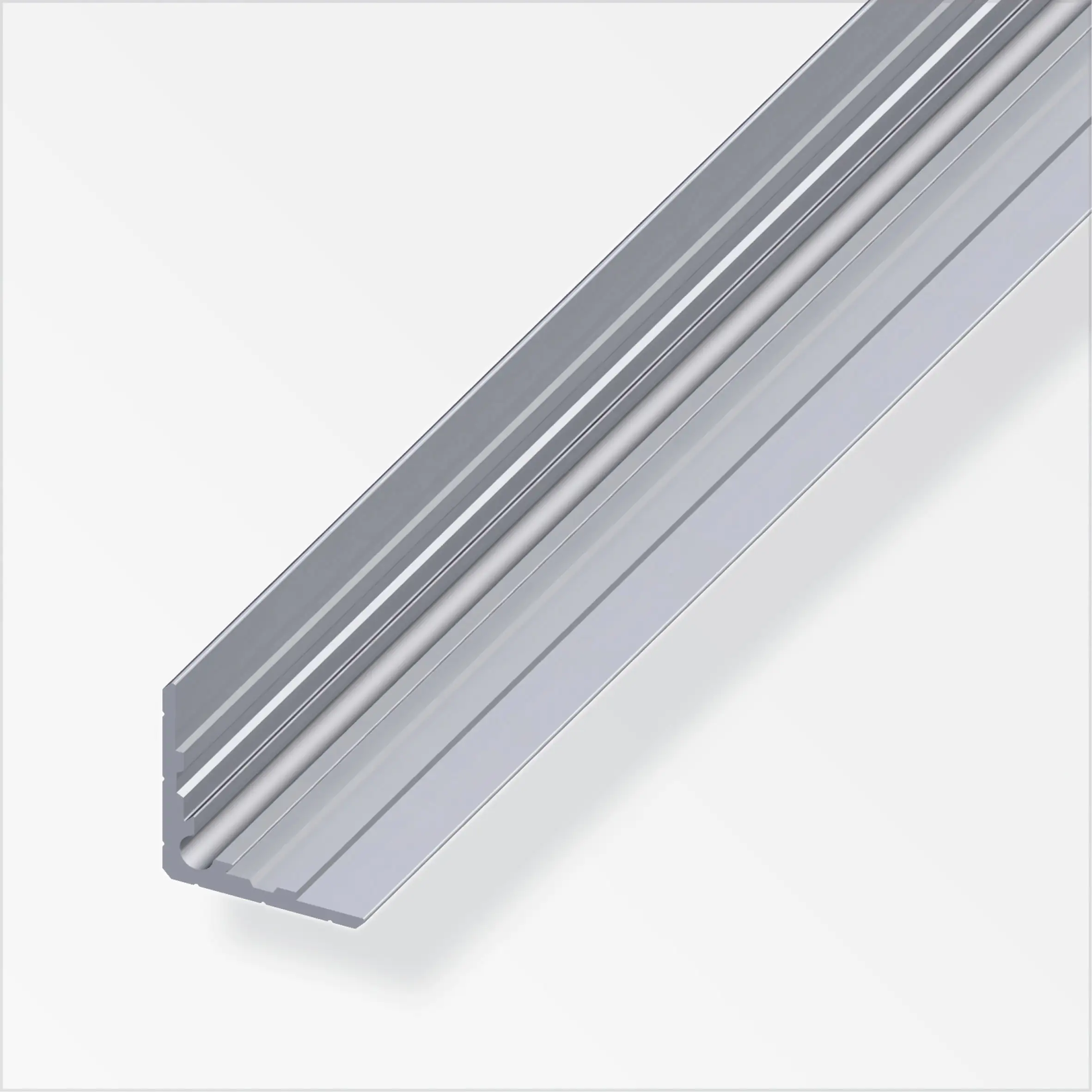 alfer Winkel-Profil, zweiseitig 1 m, 29.5 x 10 mm Aluminium roh blank