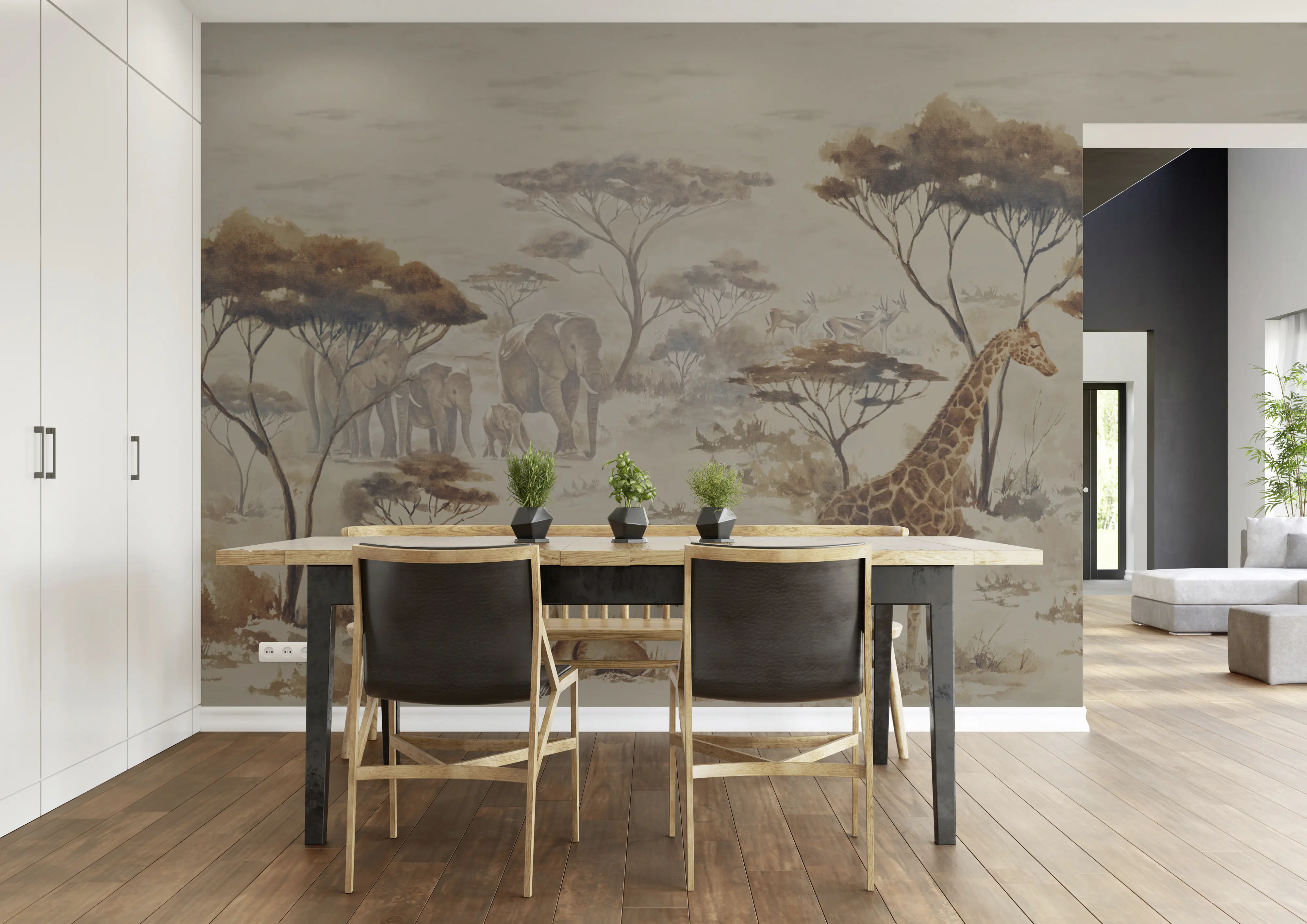 Rasch Vlies Fototapete 363685 Braun-Dunkelbraun Muster & Motive 3 m x 4,24 m