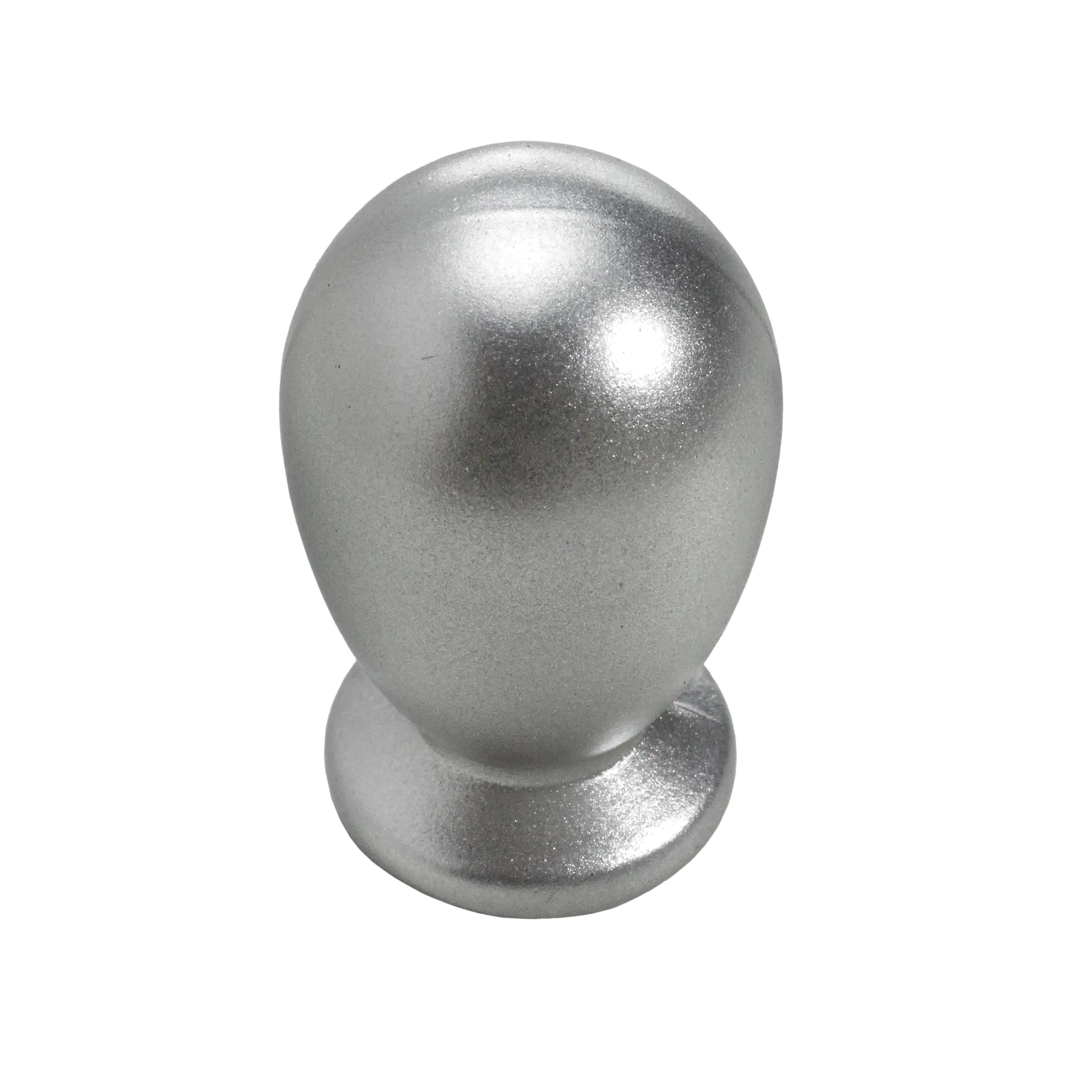 Hettich Möbelknopf Kunststoff Aluminium-Optik Ø 15,0 mm - 1 Stück