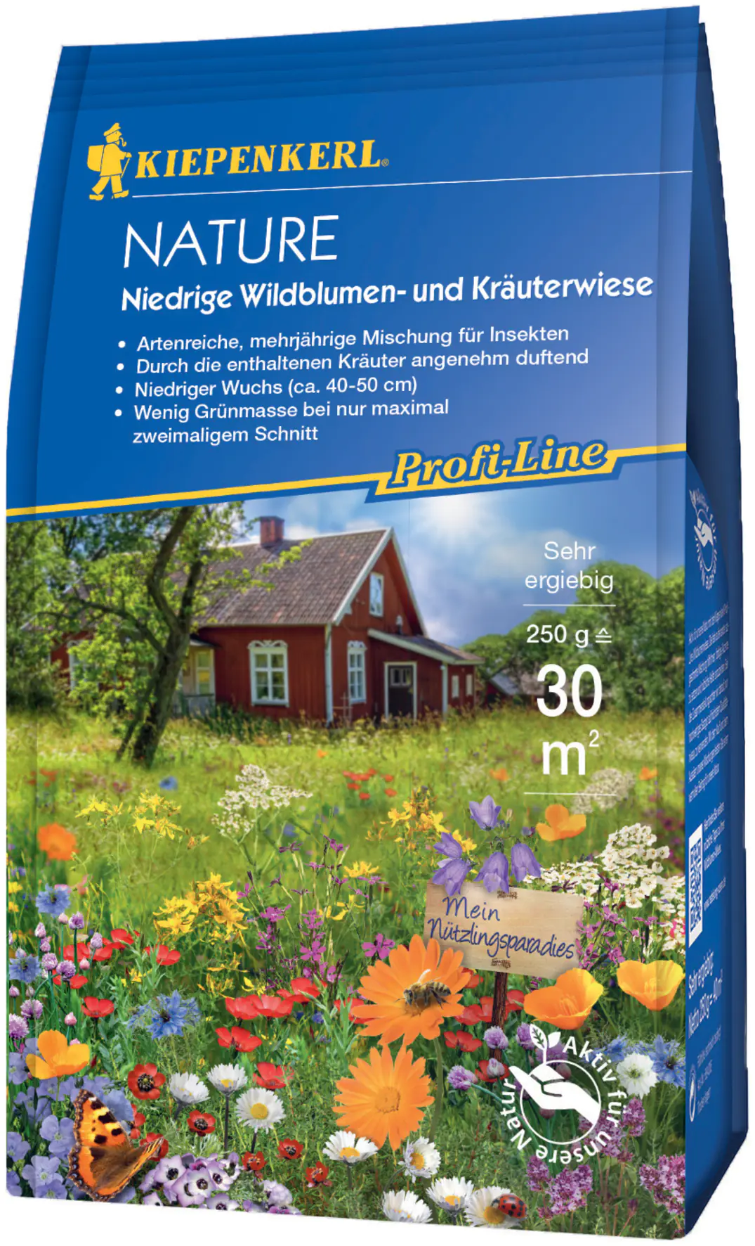 Kiepenkerl Profi-Line Nature Niedrige Wildblumen- und Kräuterwiese, 0,25 kg 30 m² Kiepenkerl Profi-Line Nature Niedrige Wildblumen- und Kräuterwiese, 0,25 kg 30 m²