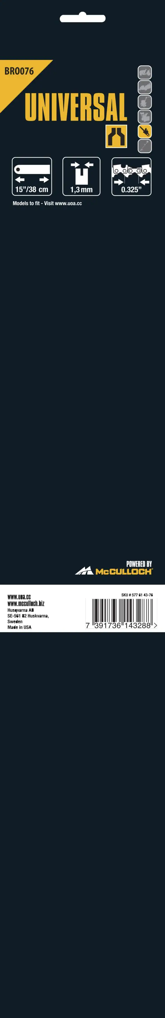 McCulloch Ersatzschwert