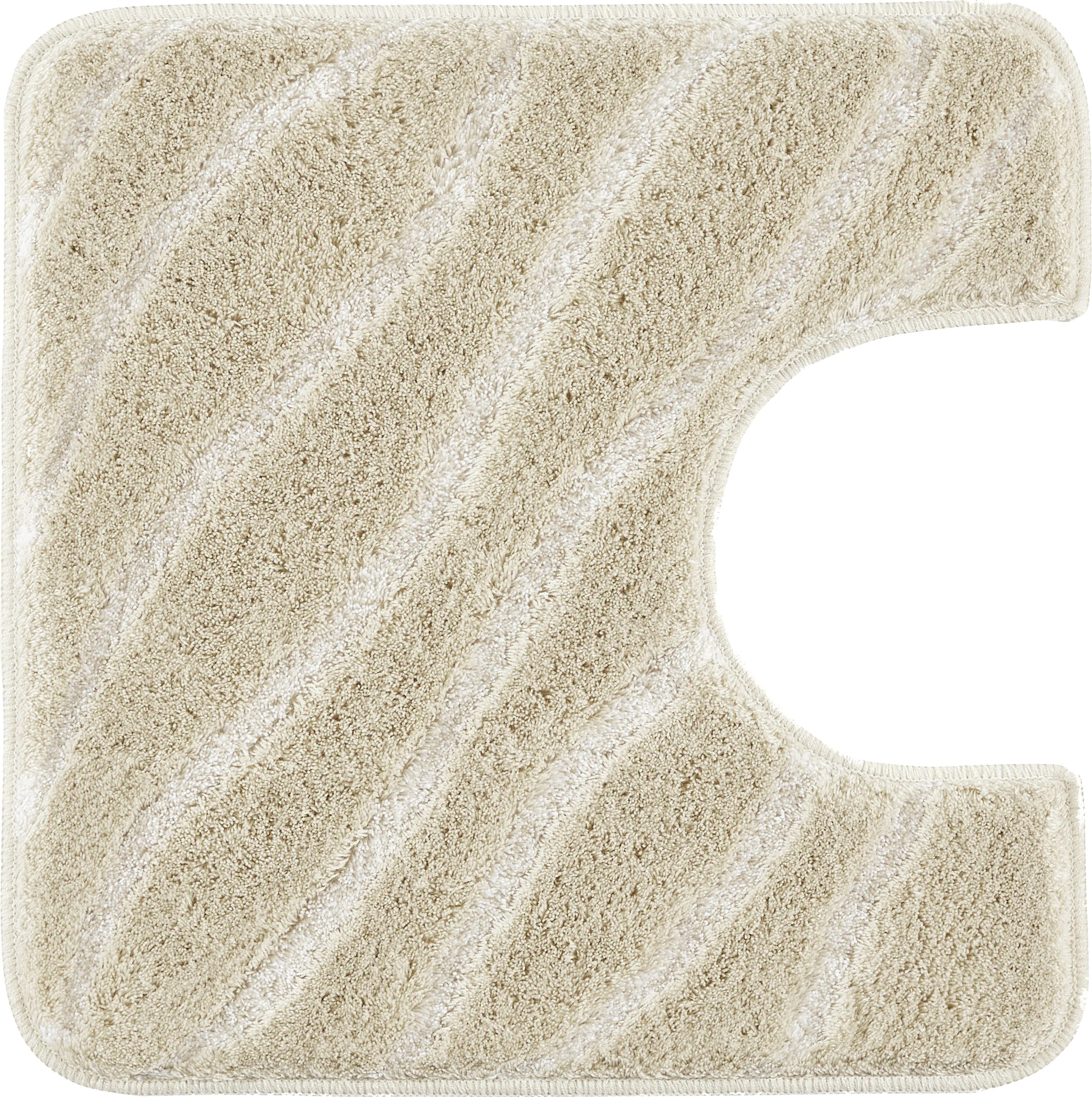 Kleine Wolke WC-Vorleger Tram caramel Polyacryl 55 x 55 cm mit Ausschnitt