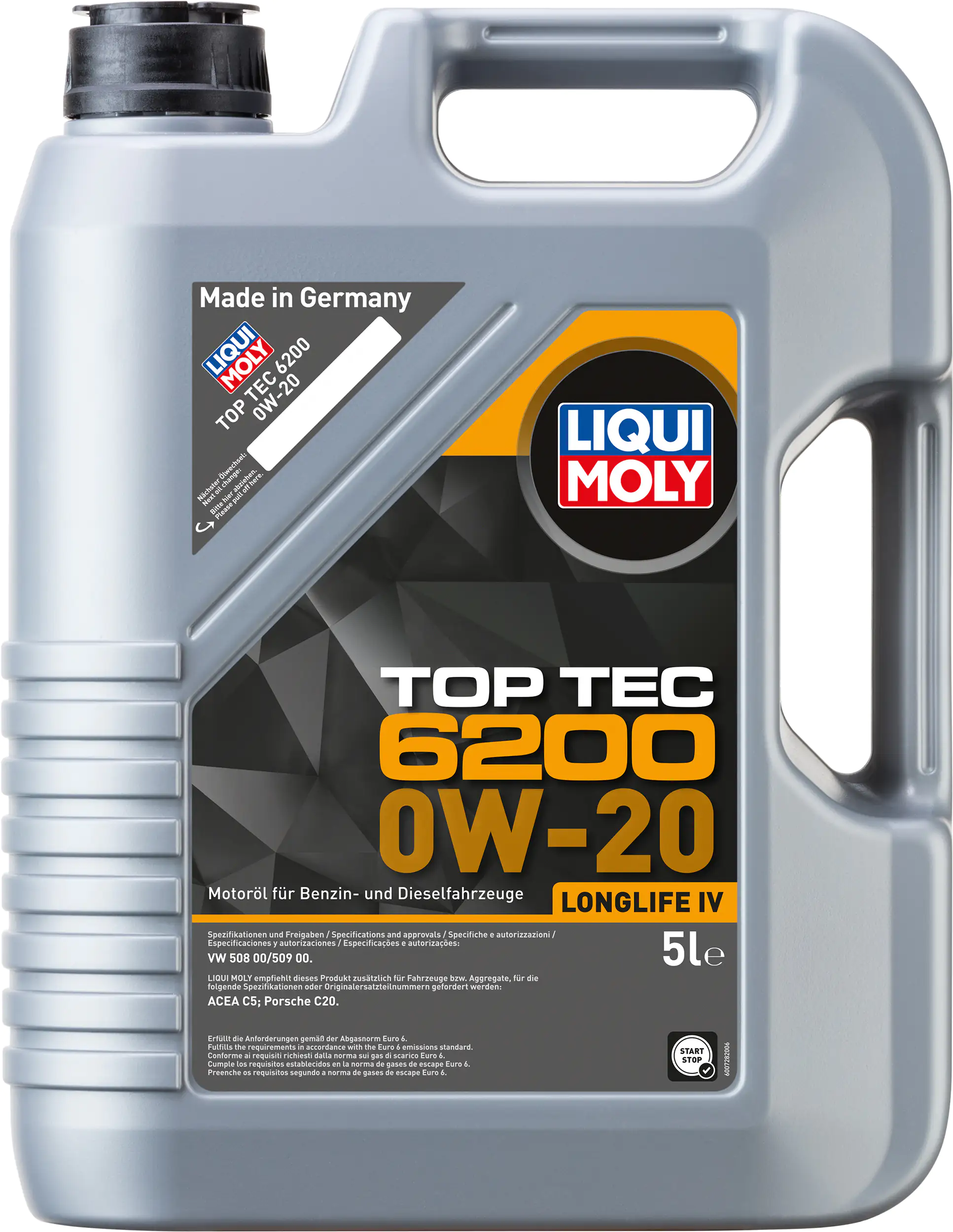 Liqui Moly Motoröl Top Tec 6200 0W-20 5 L