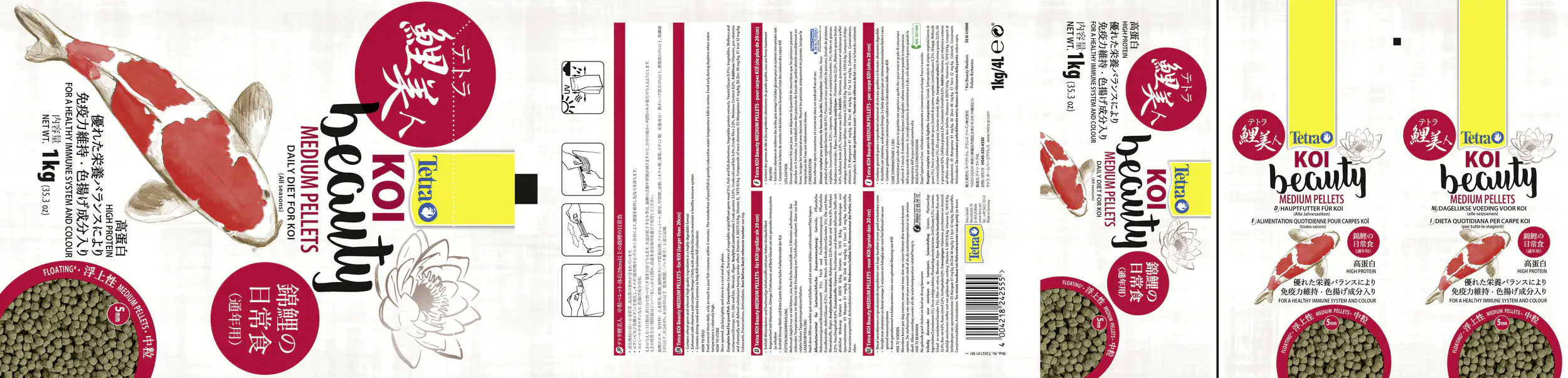 Tetra Teichfutter Koi Beauty Medium 4 l