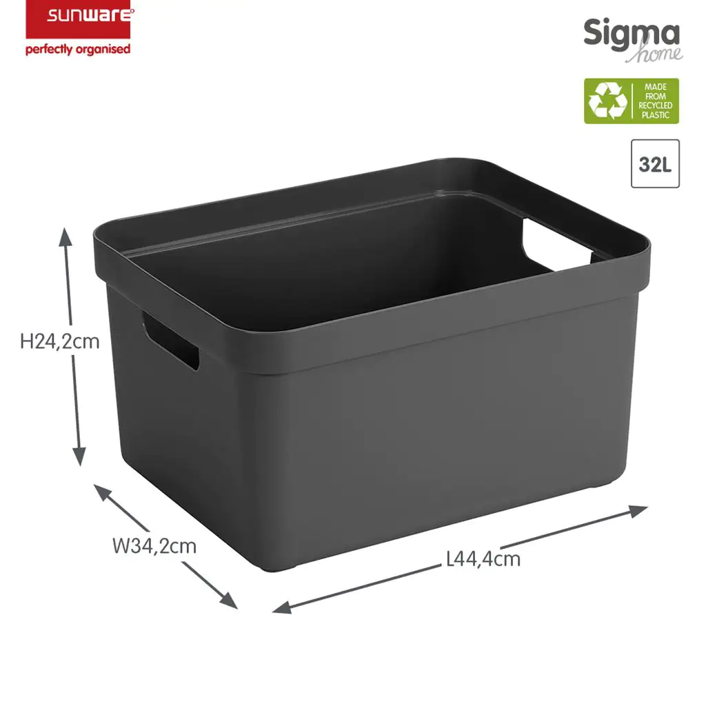 Sunware Aufbewahrungsbox Sigma Home 32 L anthrazit Sunware Aufbewahrungsbox Sigma Home 32 L anthrazit