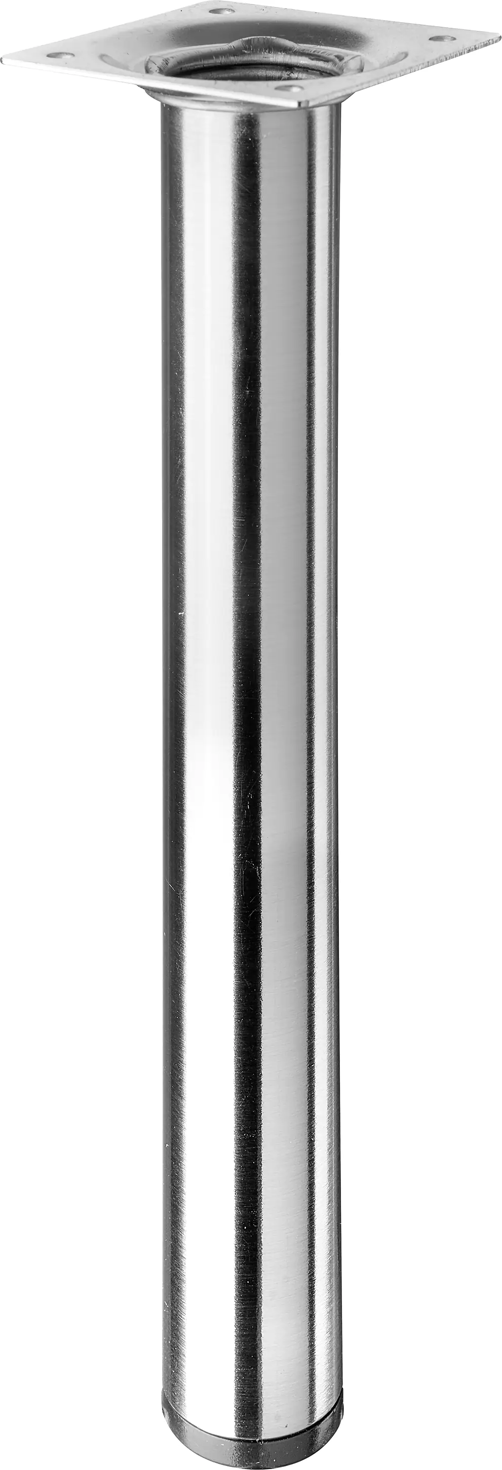 Hettich Tischbein 3,0 x 25 cm Stahl Edelstahl-Optik - 1 Stück