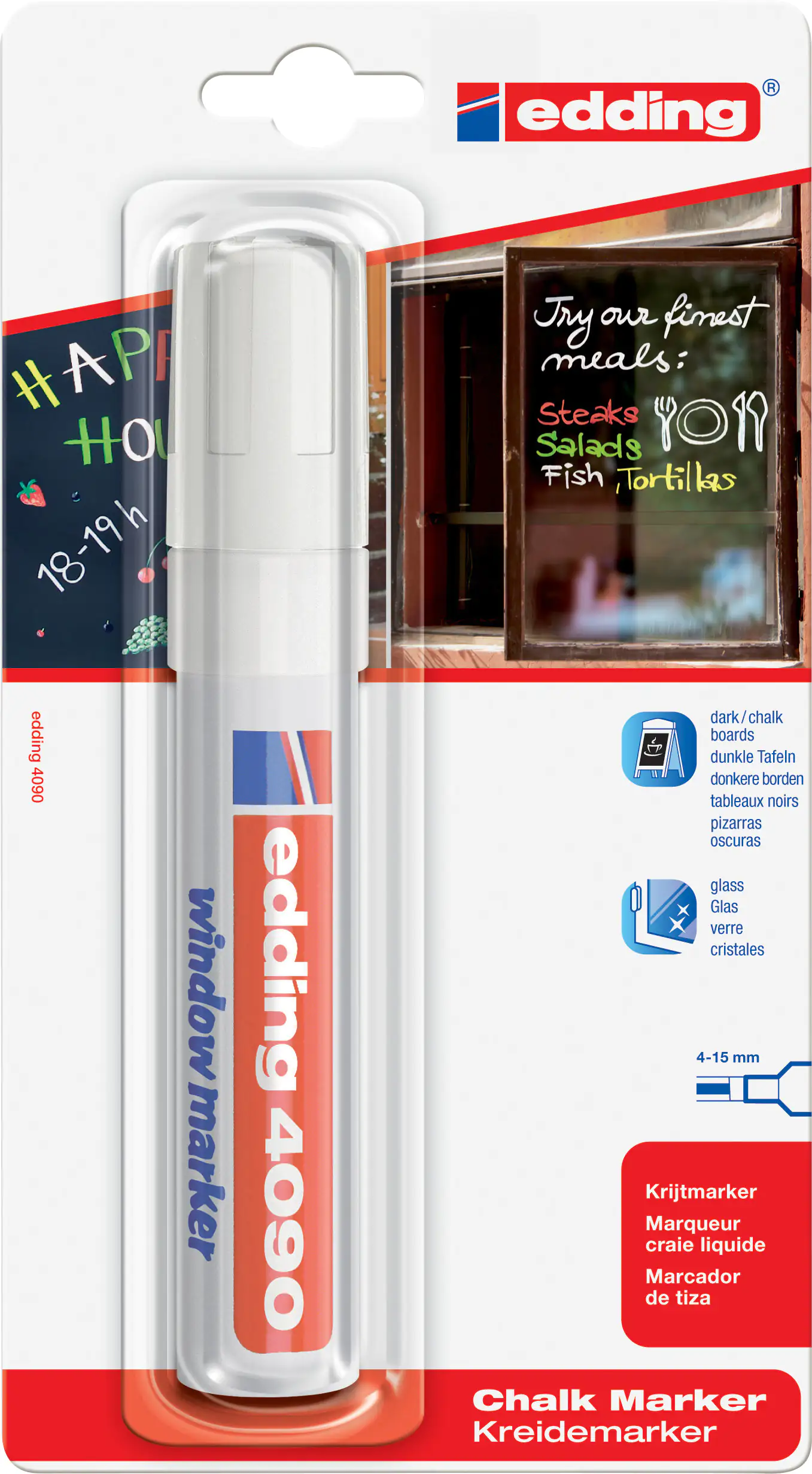 Edding 4090 Kreidemarker weiß