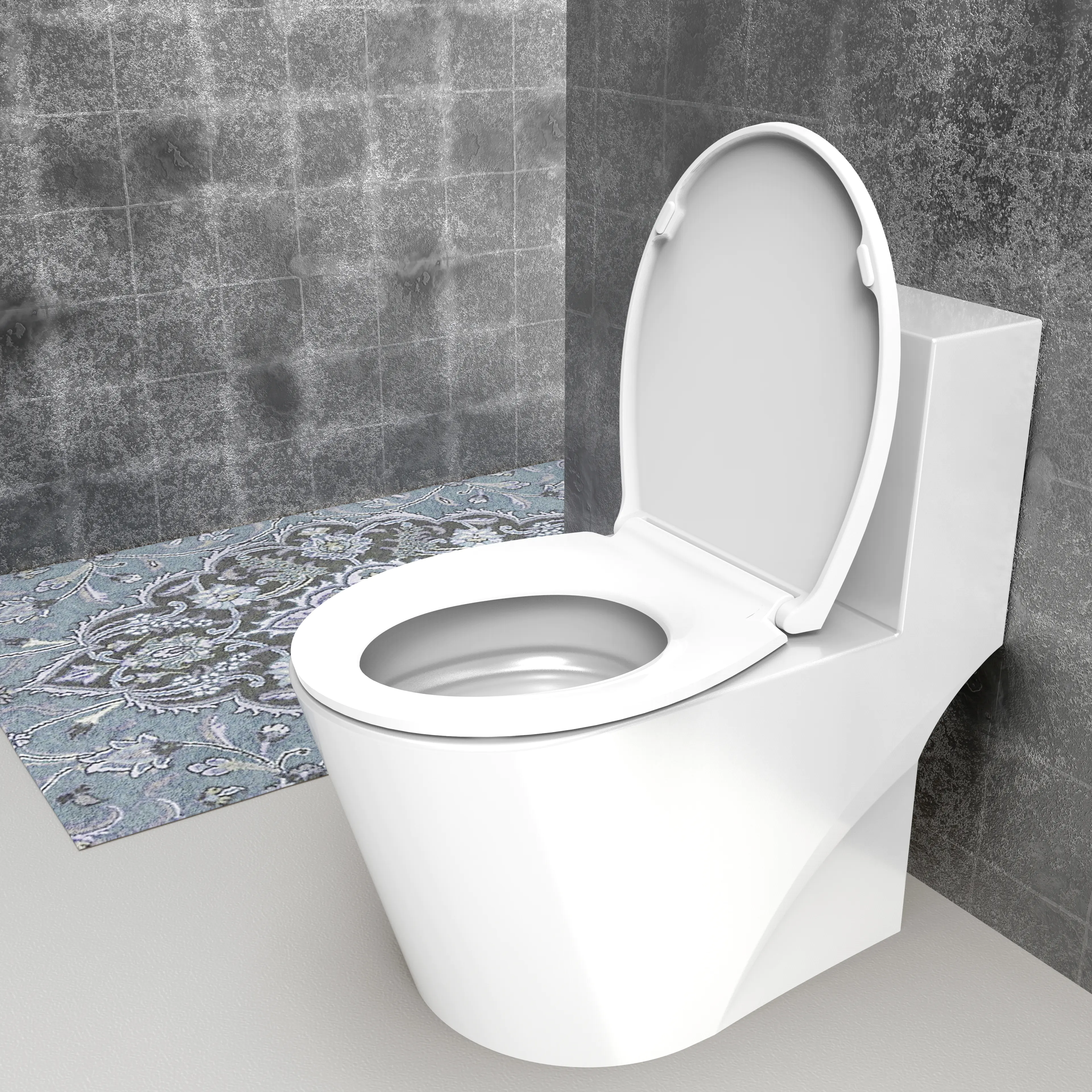 Duschwell Duroplast WC-Sitz Stein & Orchidee Duschwell Duroplast WC-Sitz Stein & Orchidee