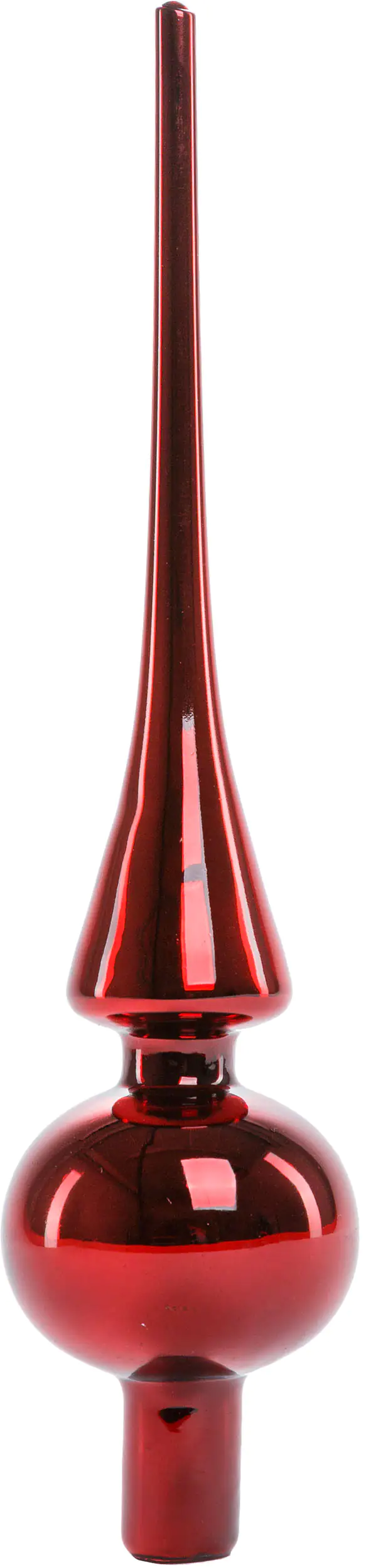 2076601538318_02 TrendLine Christbaumspitze aus Glas 26 cm ochsenblut glänzend