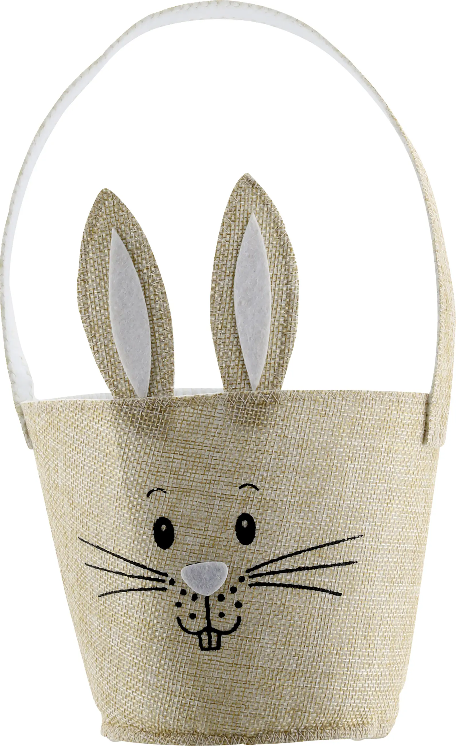 Osterkorb mit Hasenohren Polyester 15 x 27 cm hellbraun Osterkorb mit Hasenohren Polyester 15 x 27 cm hellbraun