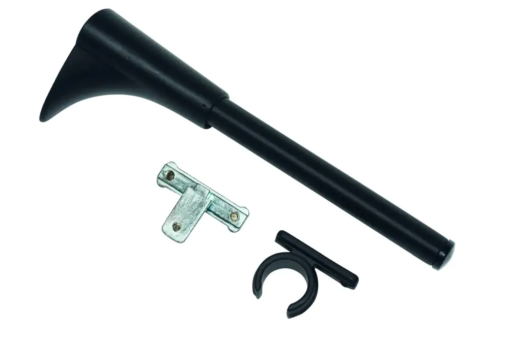 Gardinia Träger Universal schwarz schwarz, Ø 16 mm, 15 cm