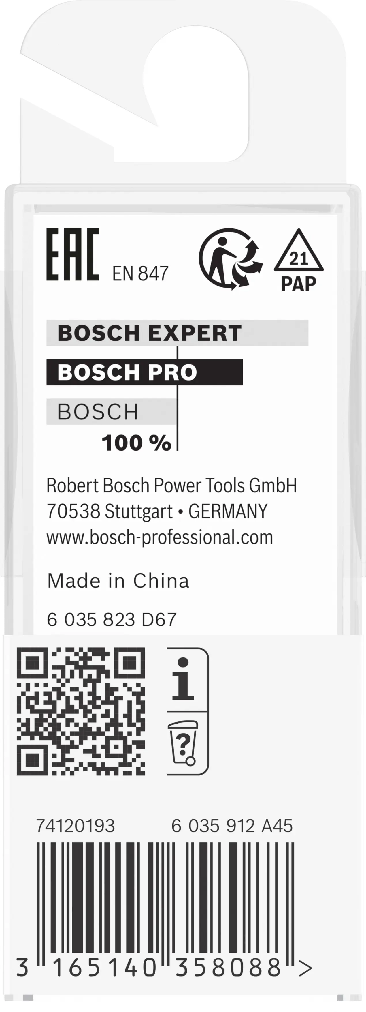 Bosch Laminat-Bündigfräser 8 mm D1 12,7 mm L 13 mm G 56 mm
