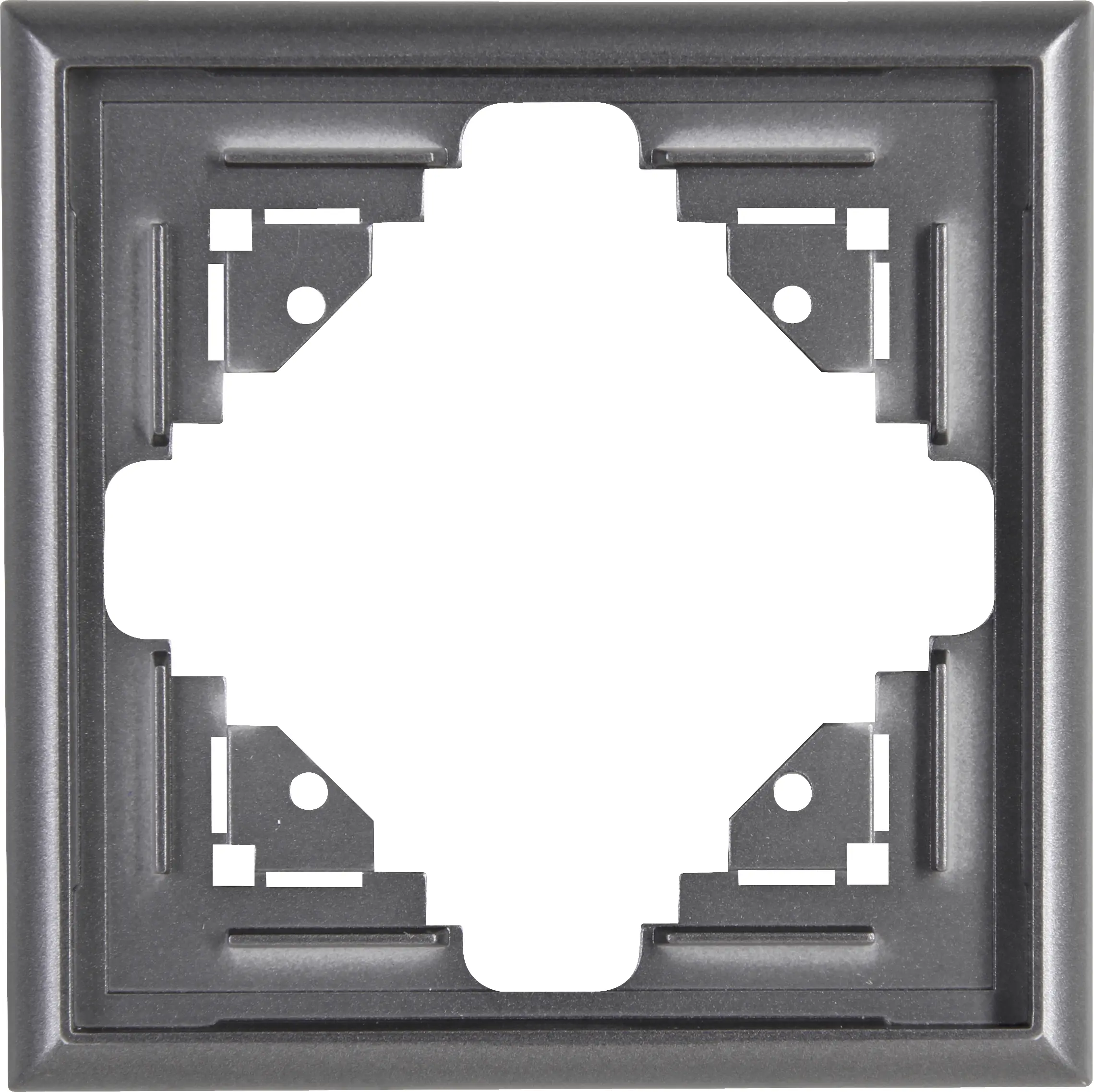 Kopp Abdeckrahmen 1-fach MALTA Malta, silber-anthrazit, 309115065