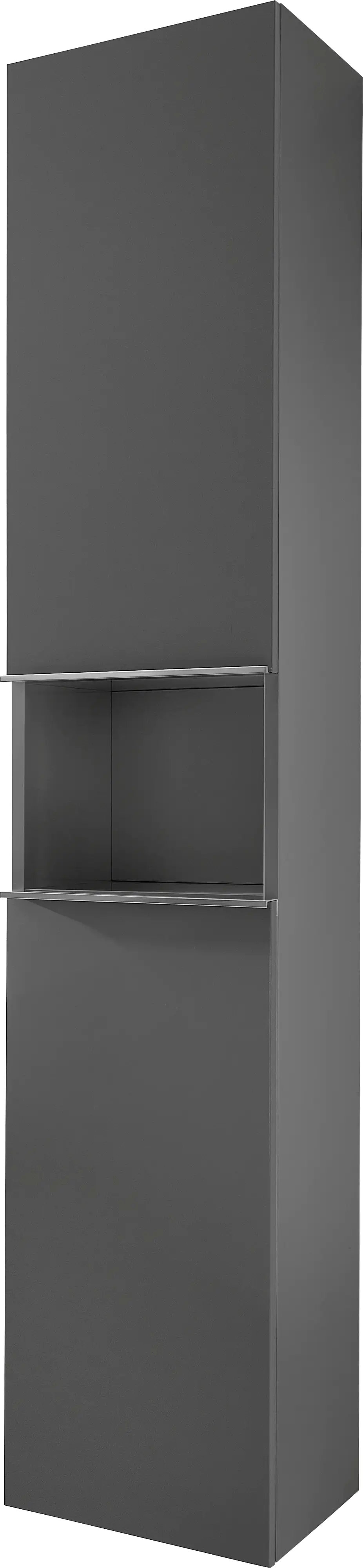 Primaster Hochschrank Düsseldorf grau 168 x 30 x 33 cm Primaster Hochschrank Düsseldorf grau 168 x 30 x 33 cm