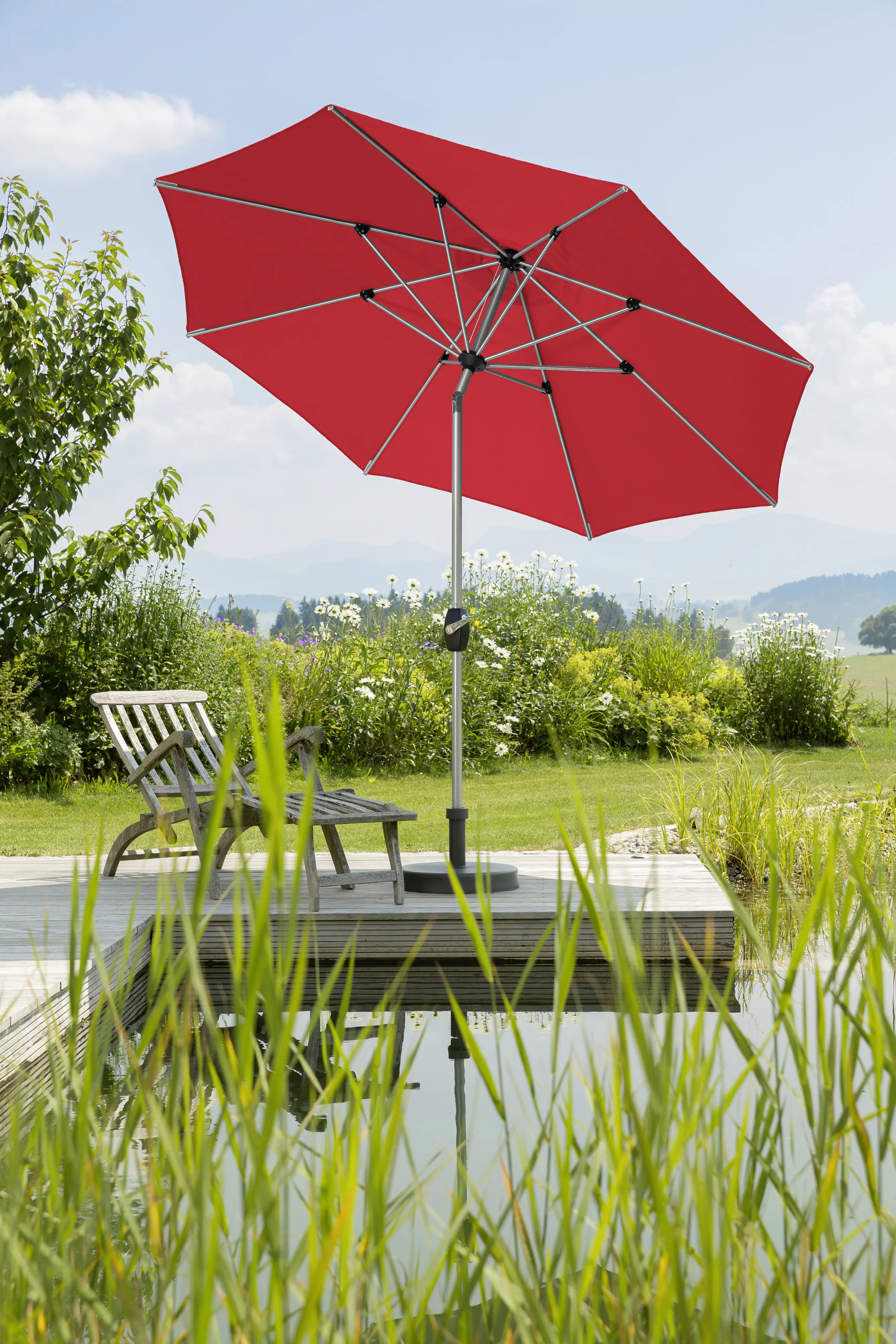 Schneider Sonnenschirm Venedig rot Ø 270 cm