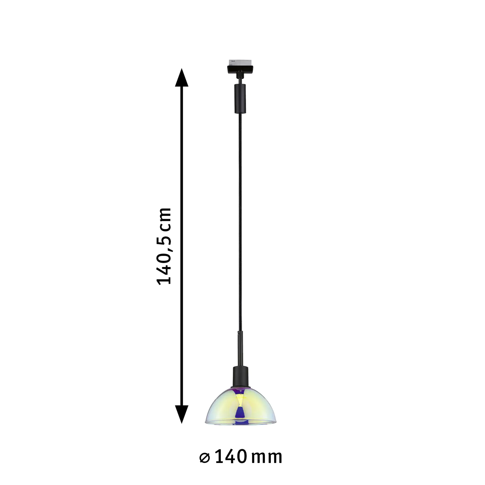 Paulmann URail Pendel Sarrasani Schwarz matt