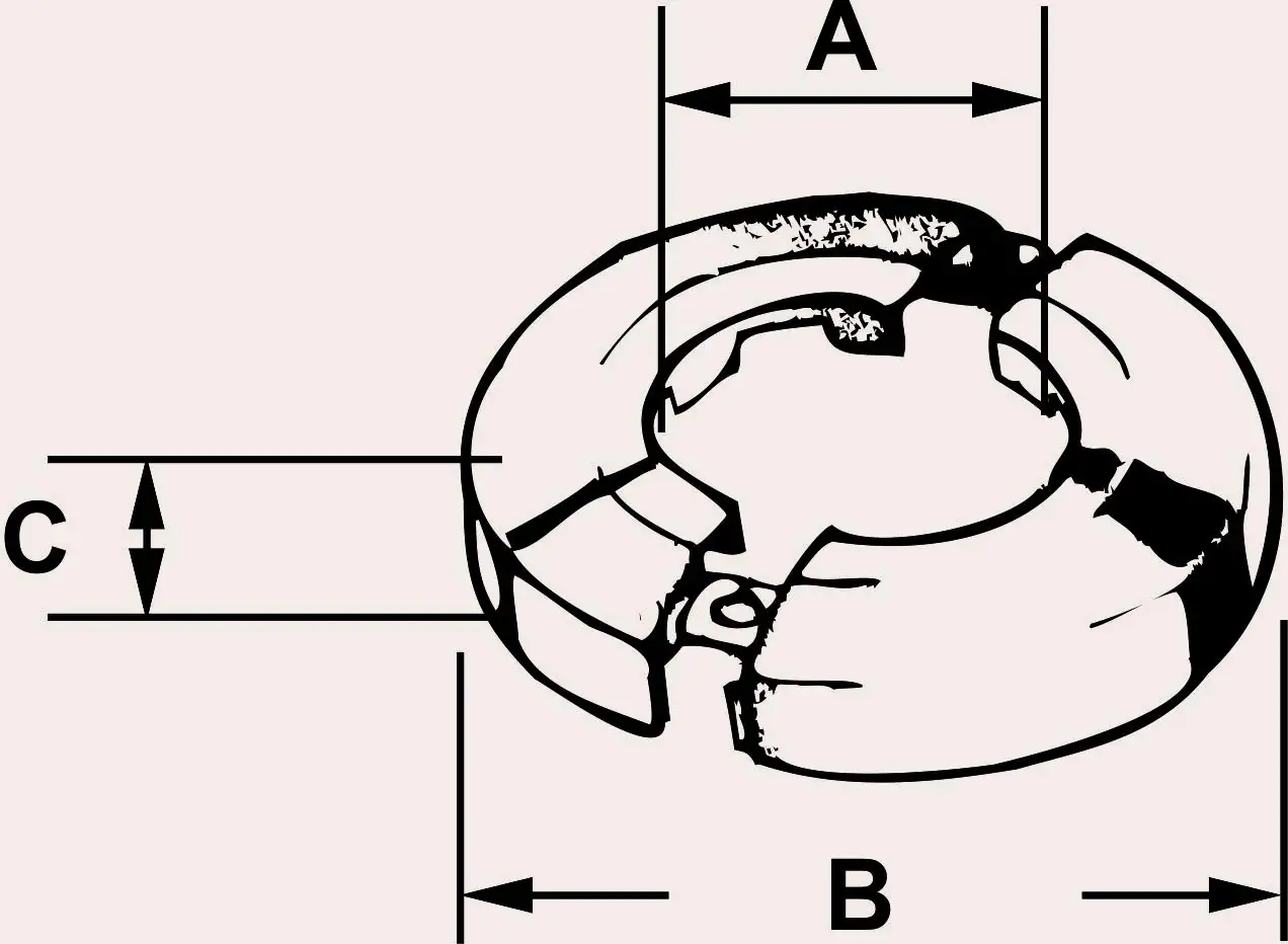 Cornat Klapprosette verchromt 3/8" x 10 mm Ø 9,53 mm (3/8")