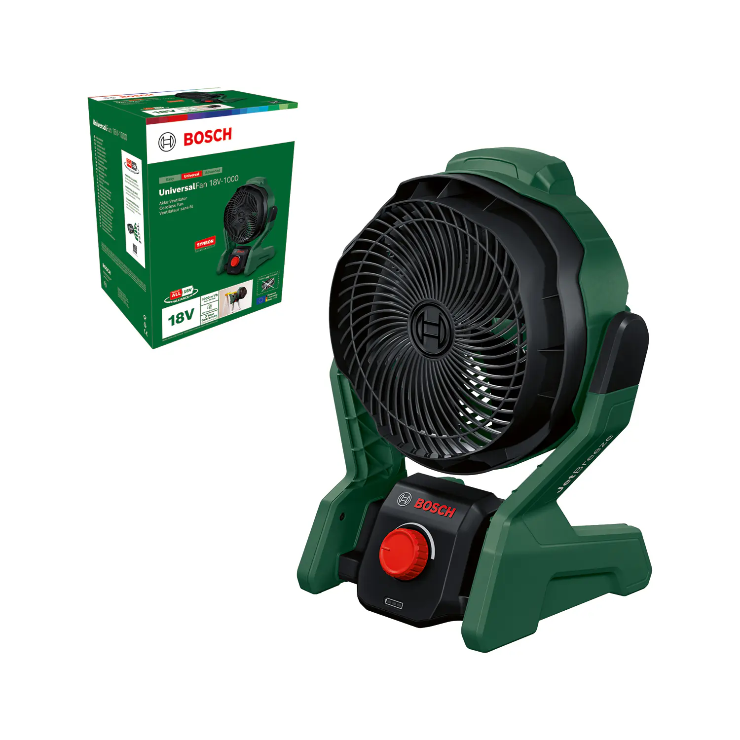 Bosch Akku-Ventilator UniversalFan 18V-1000 Solo