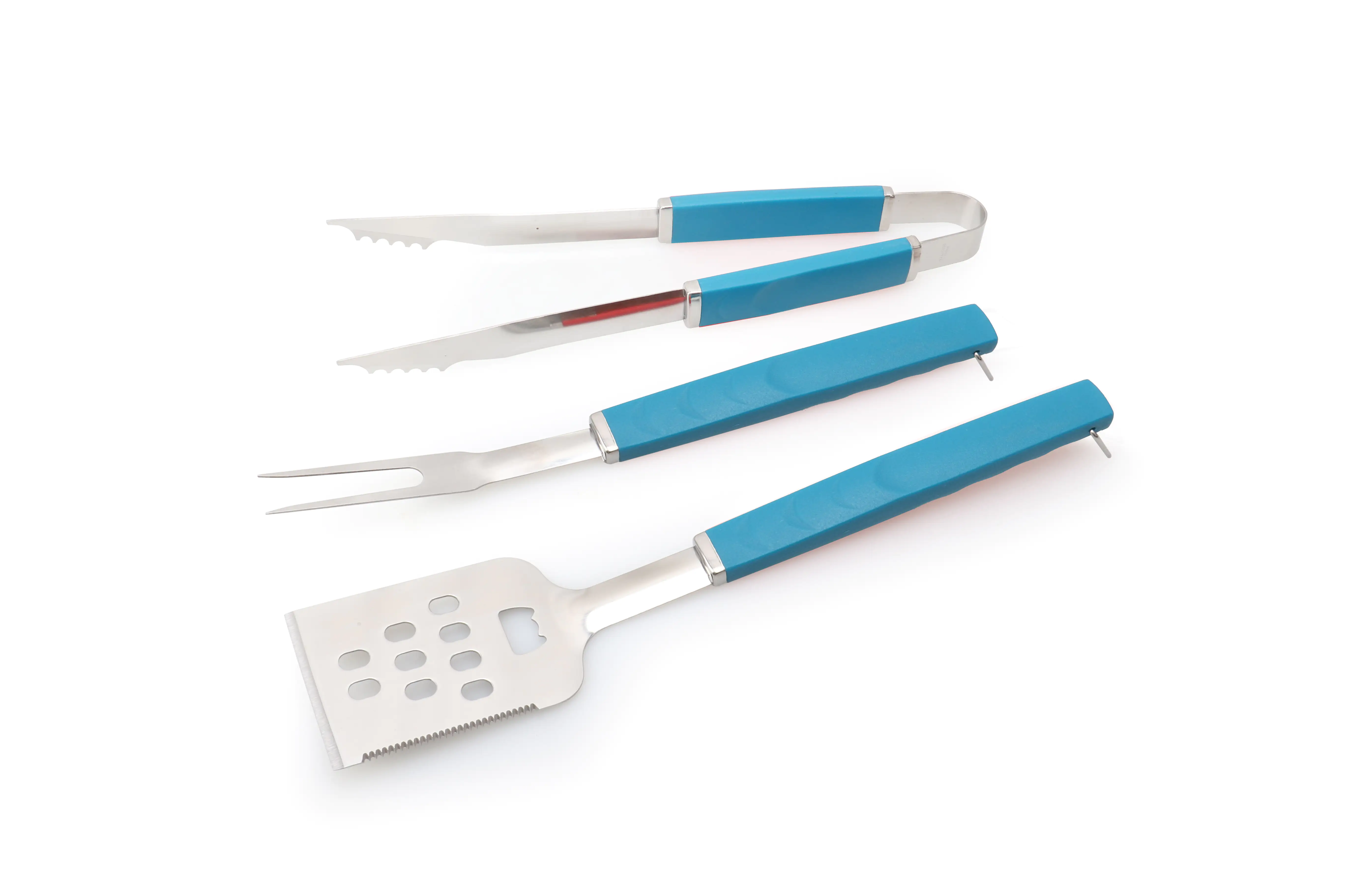 TrendLine Grillbesteck Set Edelstahl mit Kunststoffgriffen TrendLine Grillbesteck Set Edelstahl mit Kunststoffgriffen