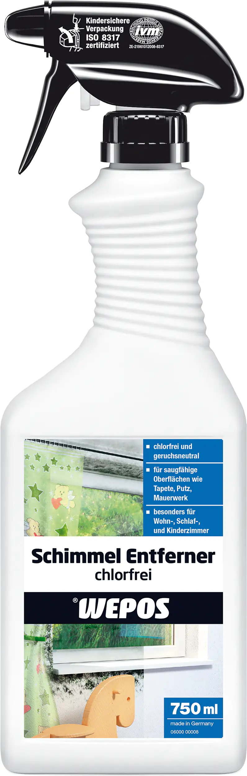 Wepos Schimmelentferner chlorfrei 750 ml Wepos Schimmelentferner chlorfrei 750 ml