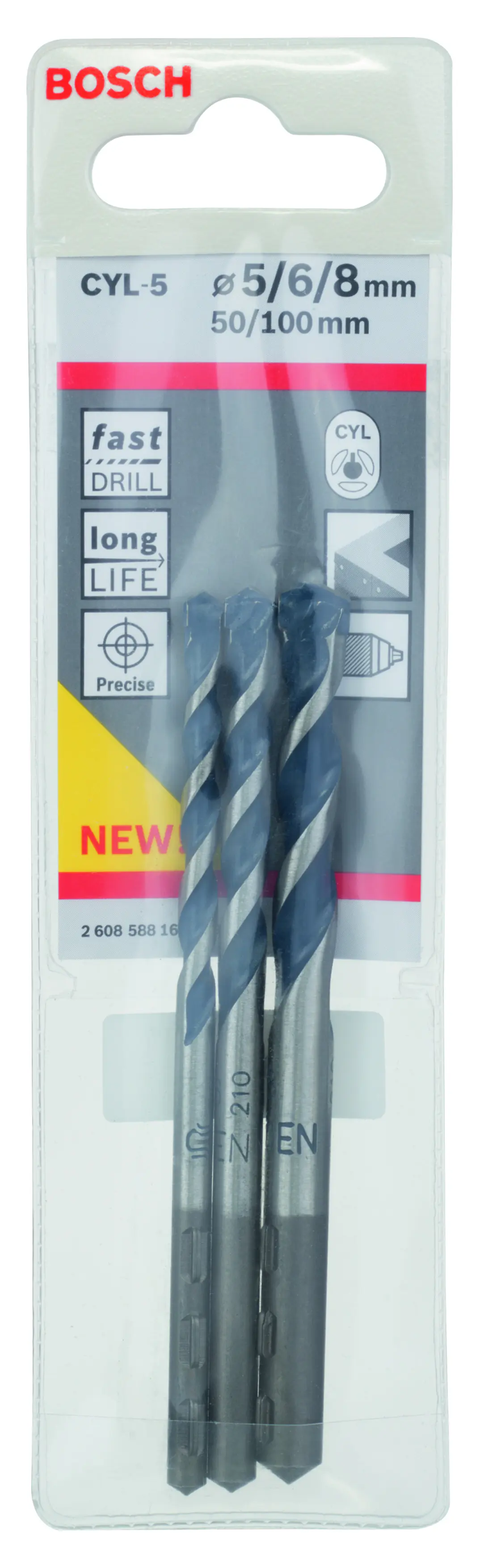 Bosch CYL-5 Betonbohrer-Set 3-teilig 5/6/8 mm