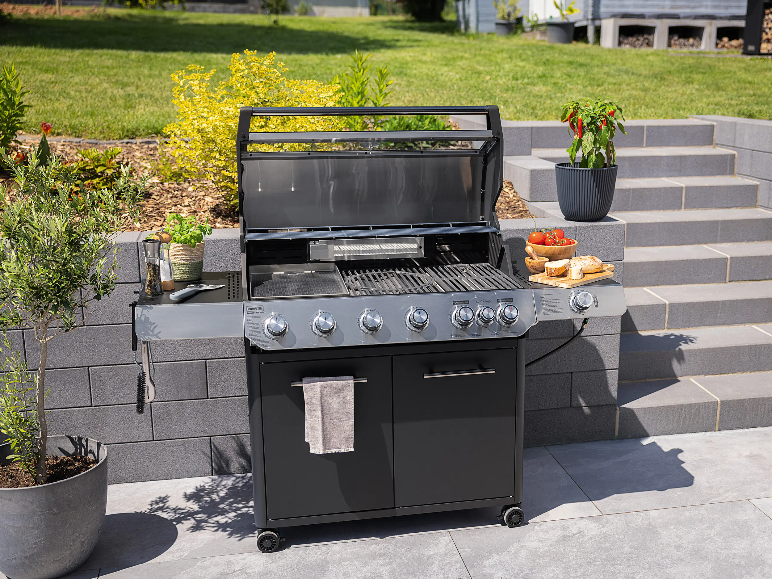 Primaster Gasgrill Cody Powerzone & Infrarotbrenner Grillfläche: 95 x 48 cm