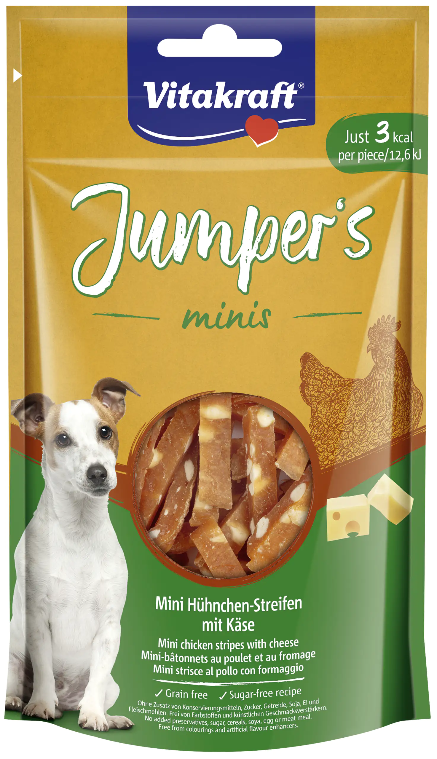 Vitakraft Hundesnack Jumpers minis ChickenCheese 80 g
