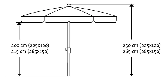 4000570756143_8 Schneider Sonnenschirm Aquila silbergrau 265 x 150 cm