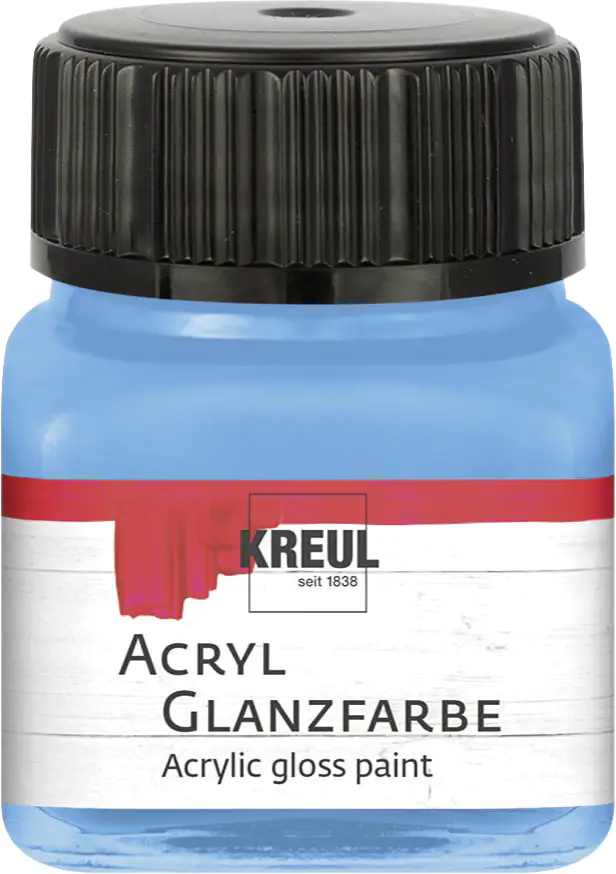 Kreul Acryl Glanzfarbe himmelblau 20 ml