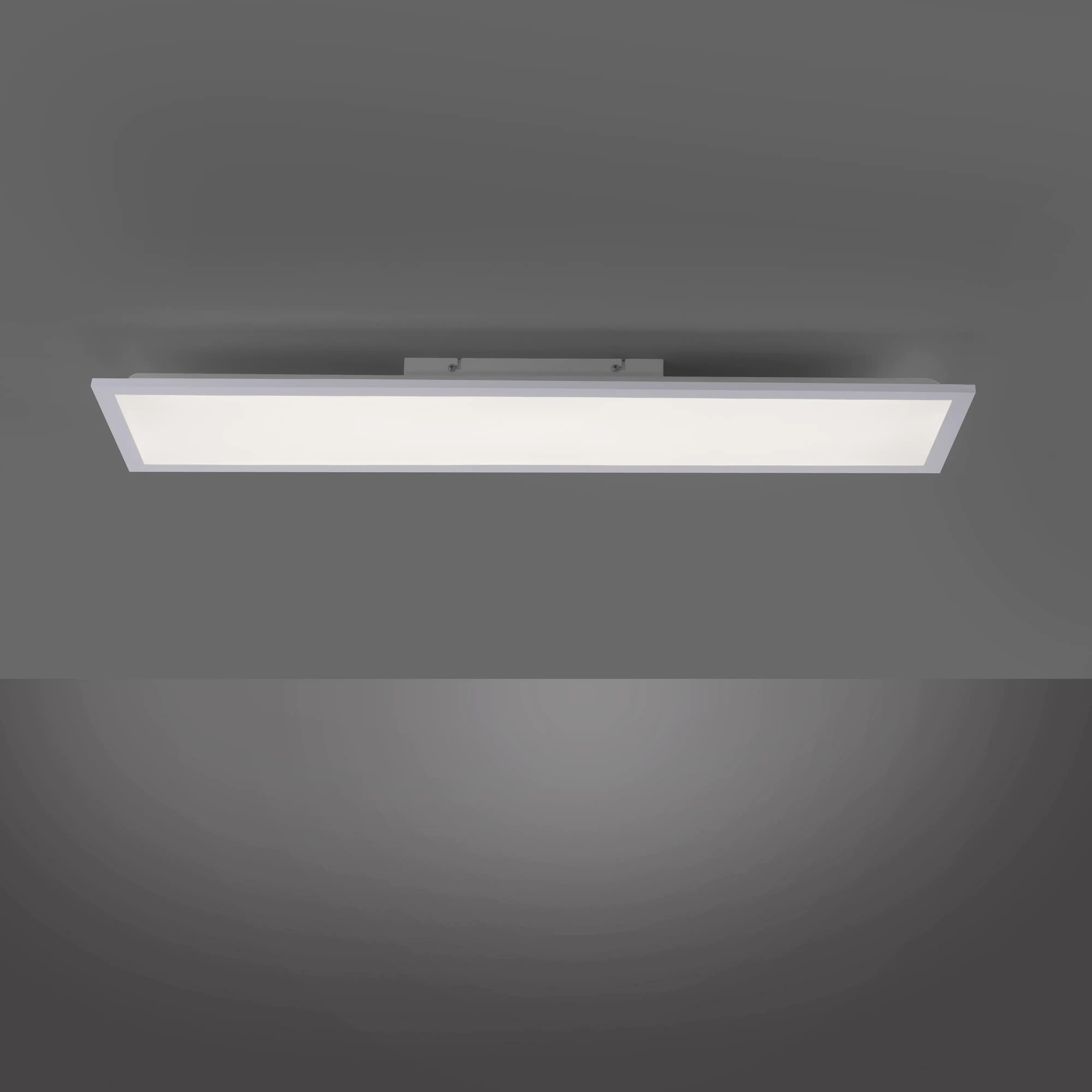 JustLight LED Deckenleuchte Flat weiß 100 x 25 cm mit Backlight 24 W