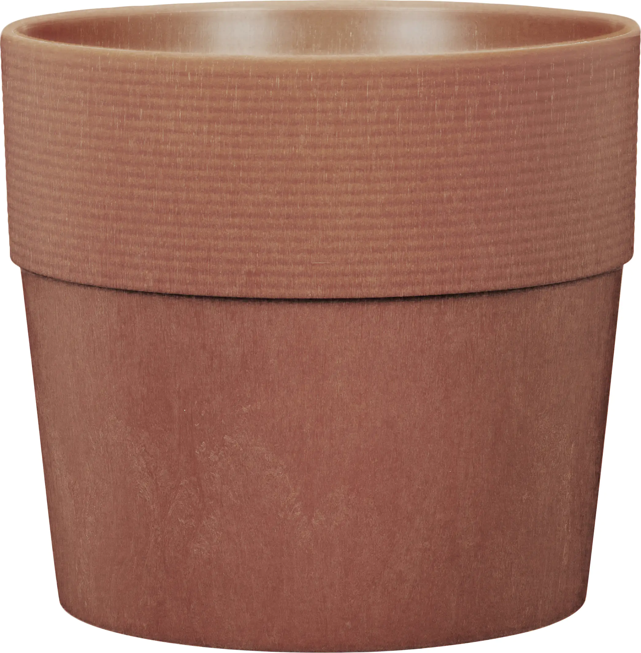 Scheurich Pflanzgefäß Groove Ø 28 x 26 cm rot-braun-mahagoni Scheurich Pflanzgefäß Groove Ø 28 x 26 cm rot-braun-mahagoni