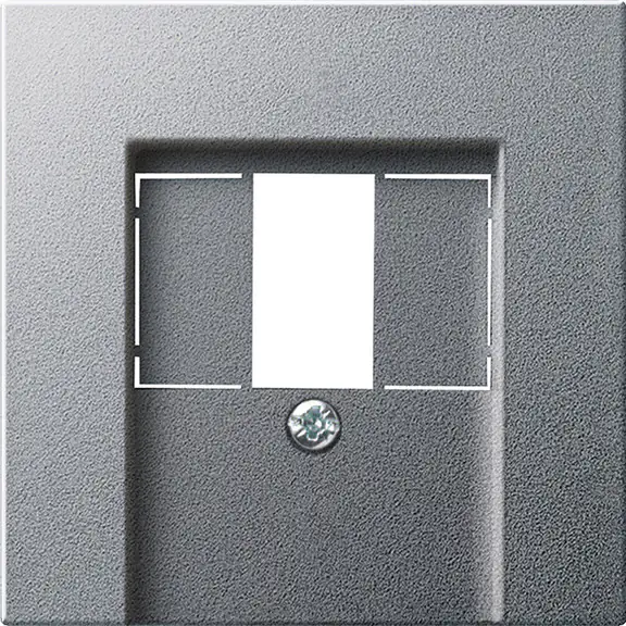 Gira TAE-Abdeckung E2, aluminium, 027626 Gira TAE-Abdeckung E2, aluminium, 027626