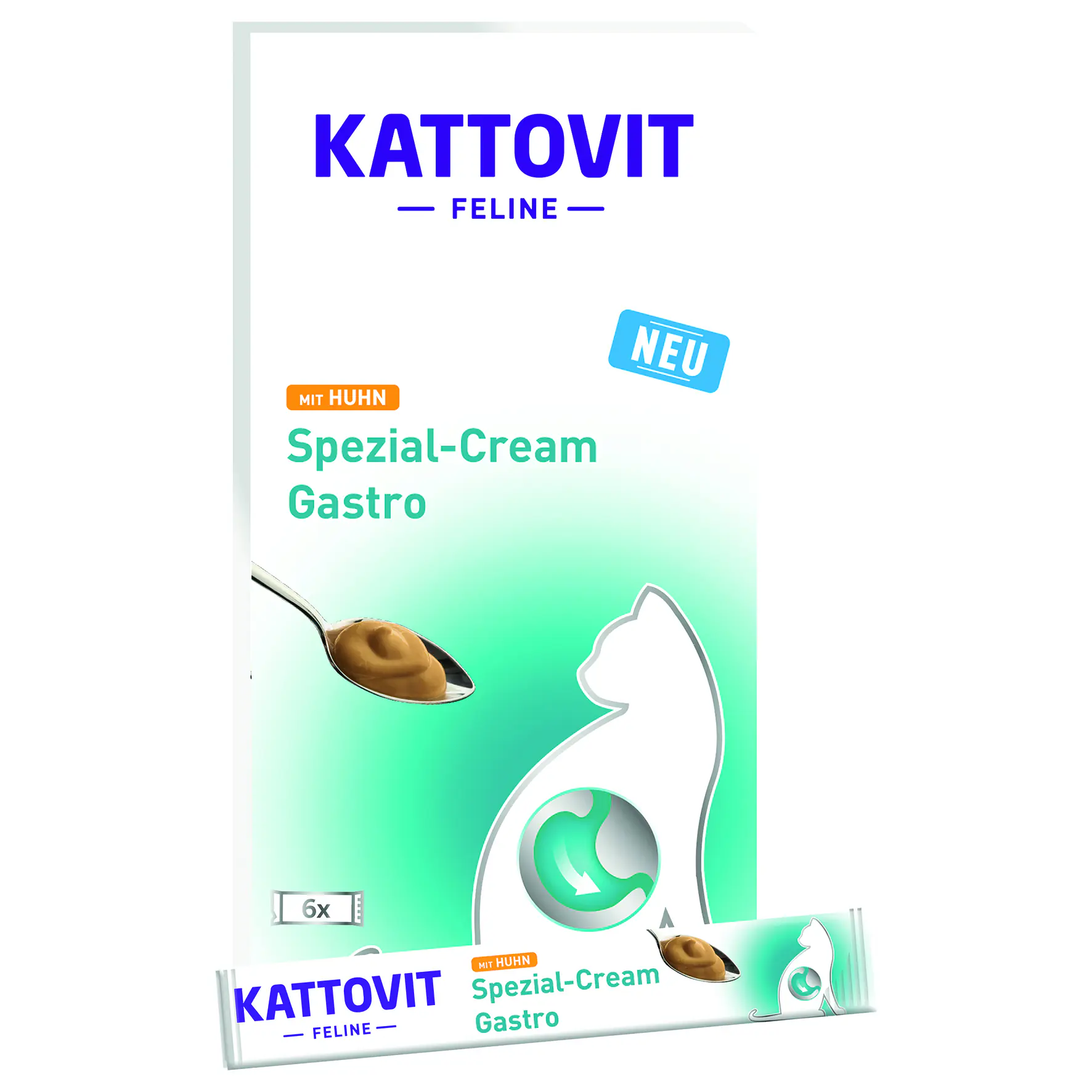 Kattovit Gastro Katzensnack Spezial-Cream Adult 6 x 15 g Huhn
