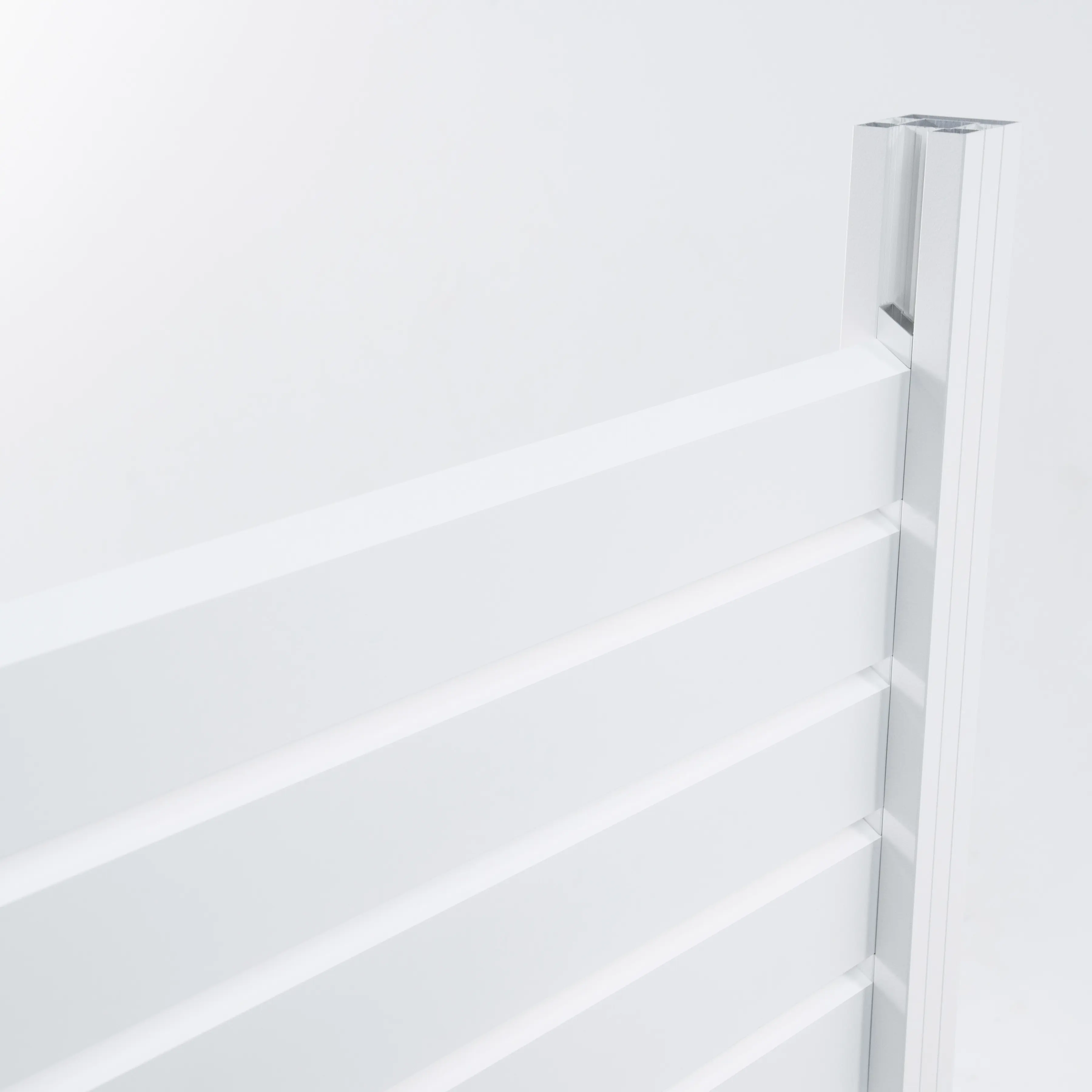 Ambiente Alu-Zaun Erweiterungsset Rhombus MINI 187 x 124,2 cm weiß