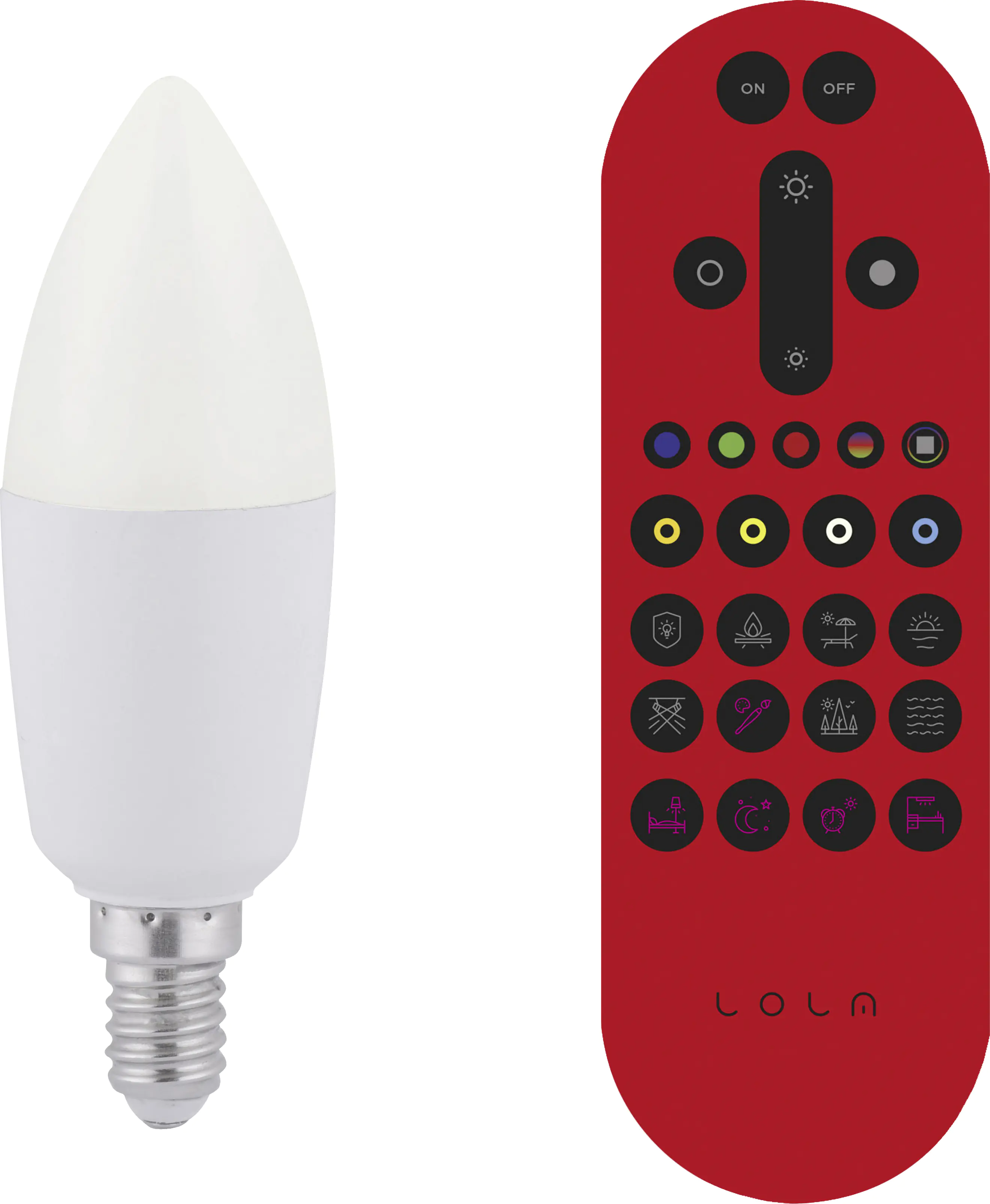 JustLight LED Leuchtmittel Kerze E14 Lola Smart 6 W Smart Home