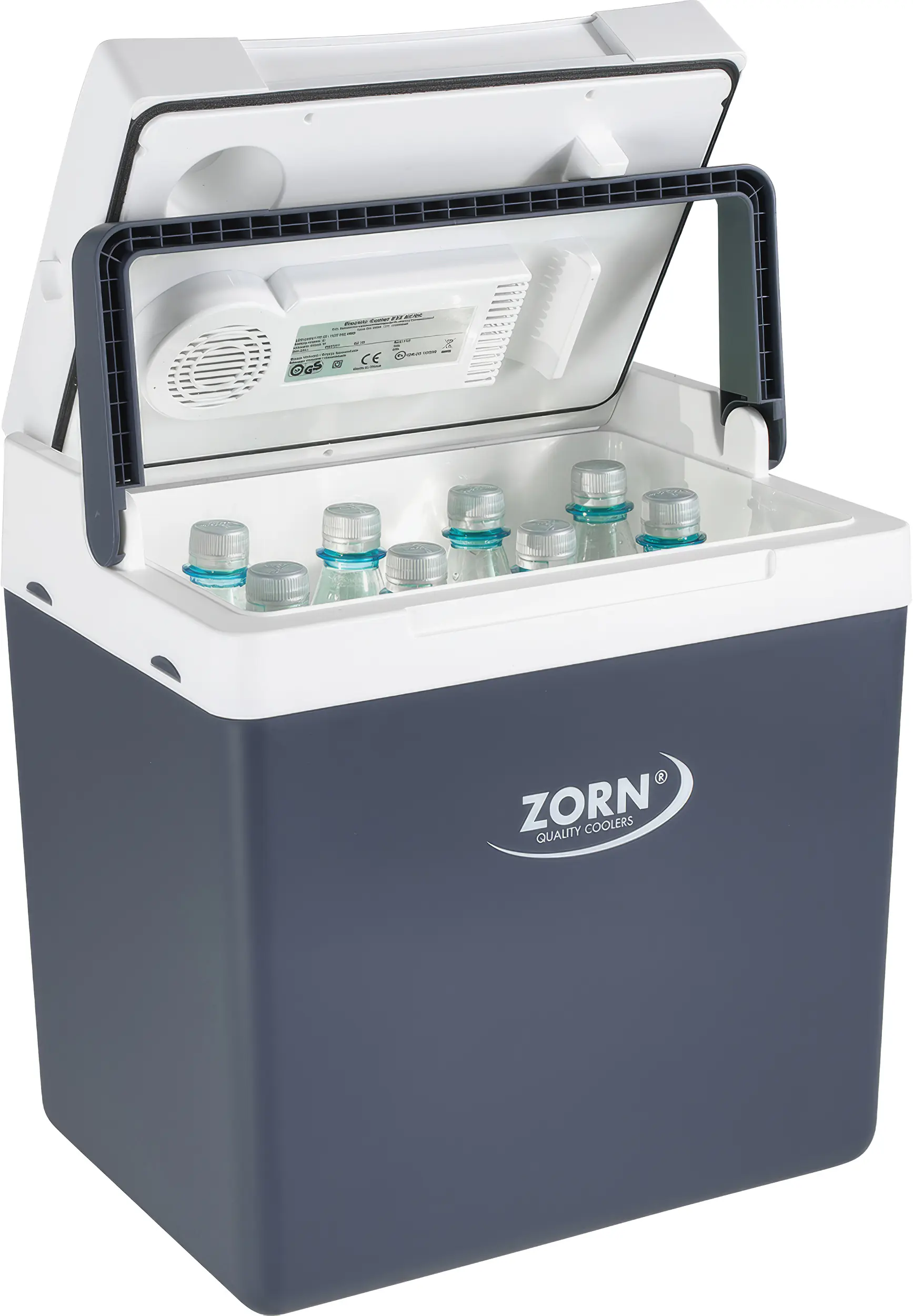 Zorn Kühlbox elektrisch ZA26 LNE 12V Anschluss grau/weiß 25 L