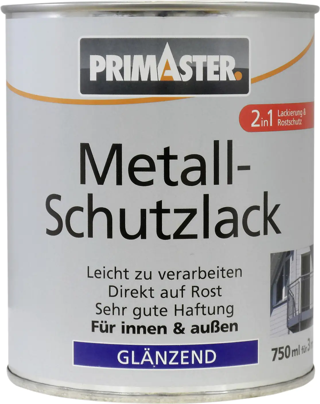 Primaster Metall-Schutzlack RAL 7001 750 ml silbergrau glänzend