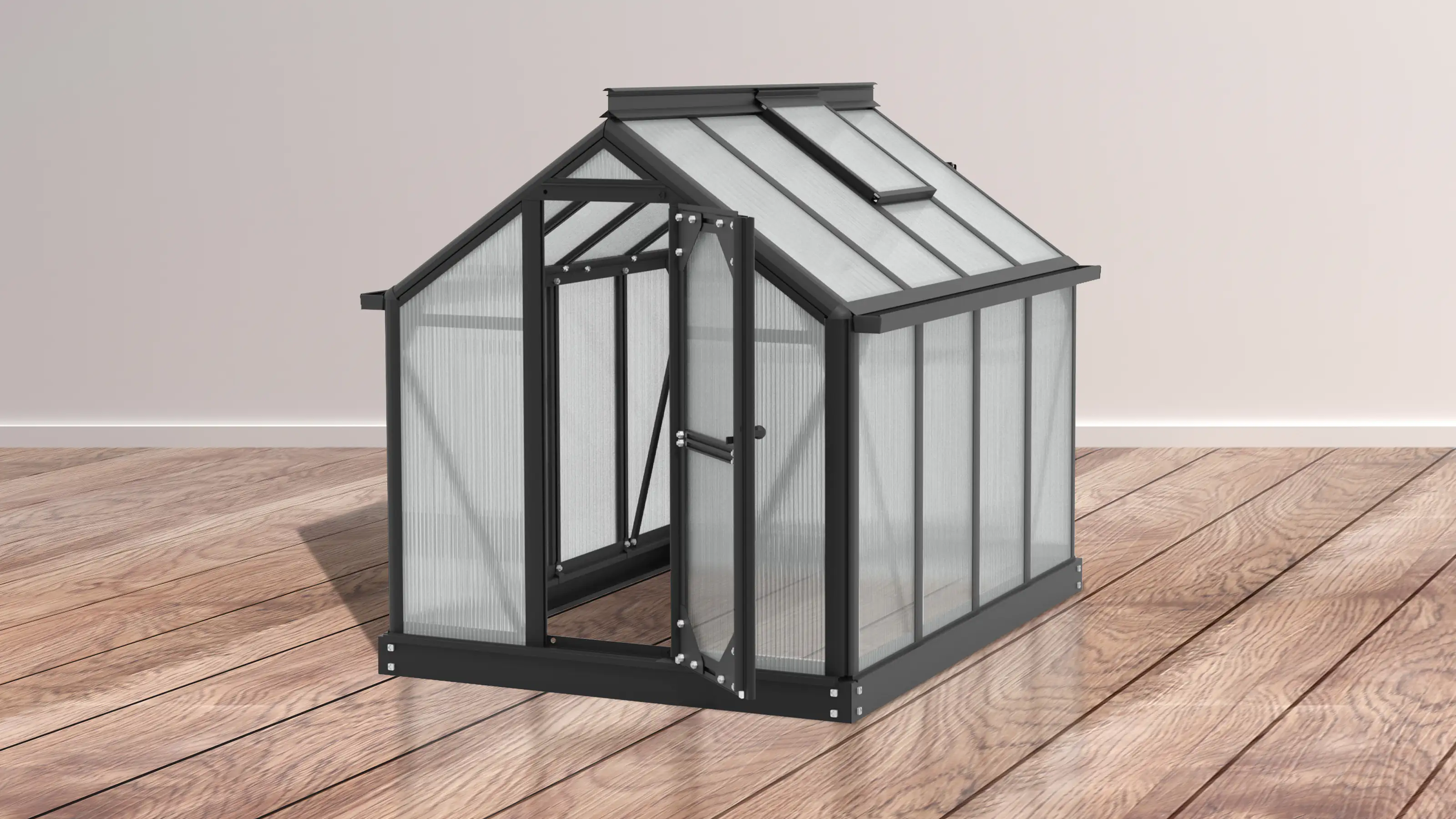 Vitavia Gewächshaus Merlin schwarz 87 x 111 cm Vitavia Gewächshaus Merlin schwarz 87 x 111 cm