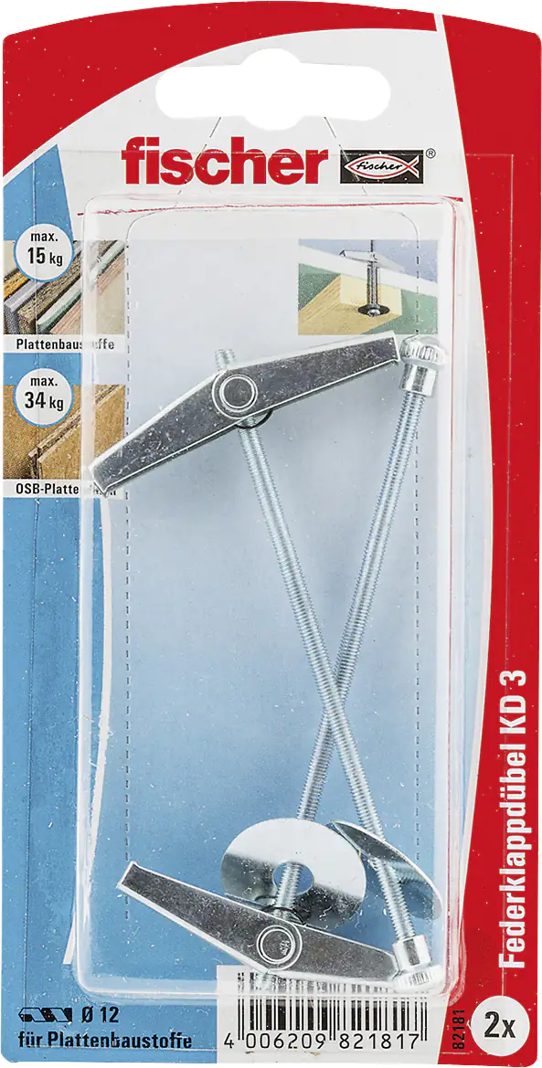 Fischer Kippdübel KD 12.0 x 95 mm - 2 Stück