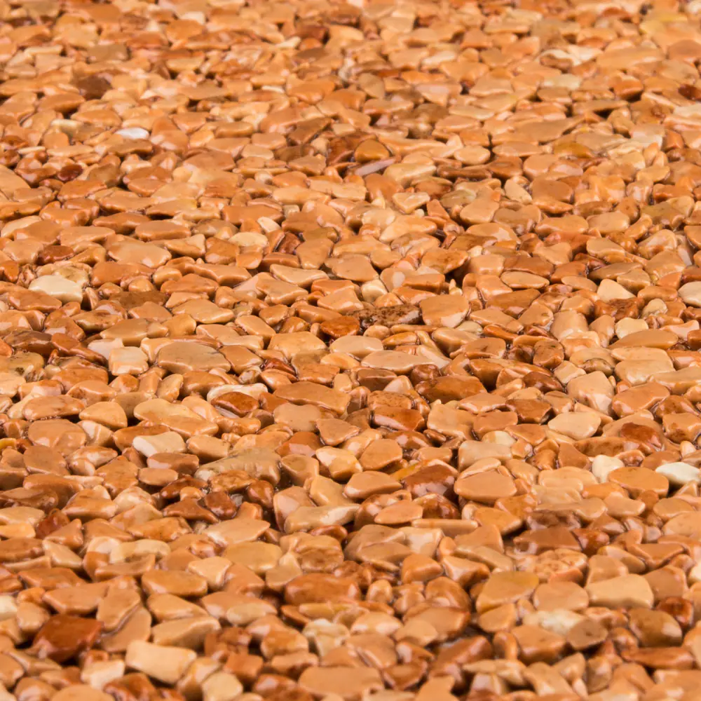 RAVELLO Steinteppich Boden Outdoor Körnung Mittel Farbe rot 19 kg Set