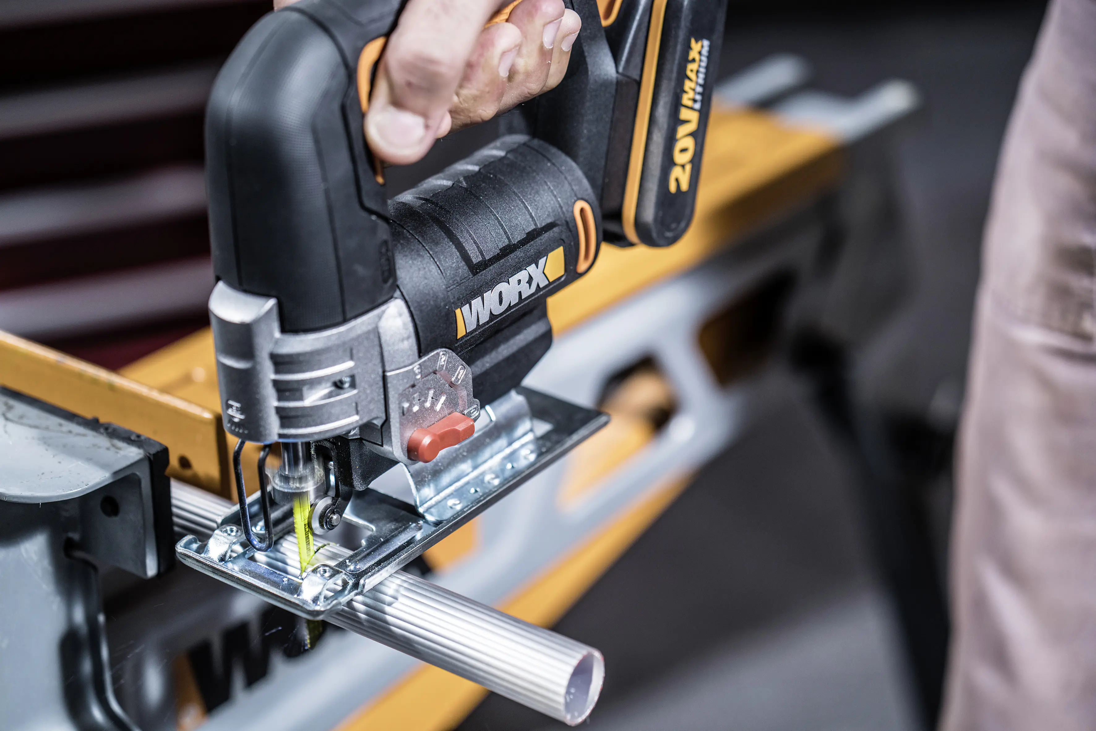 Worx Akku-Pendelhub-Stichsäge WX543.9 20 V, ohne Akku und Ladegerät Worx Akku-Pendelhub-Stichsäge WX543.9 20 V, ohne Akku und Ladegerät