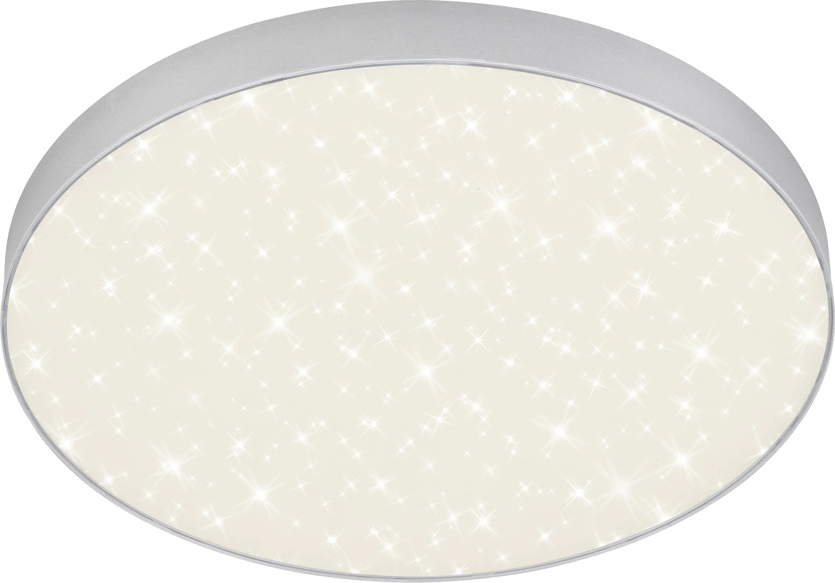 Briloner LED Deckenleuchte Flame Star silber Ø 38,7 cm mit Sternenhimmel Briloner LED Deckenleuchte Flame Star silber Ø 38,7 cm mit Sternenhimmel