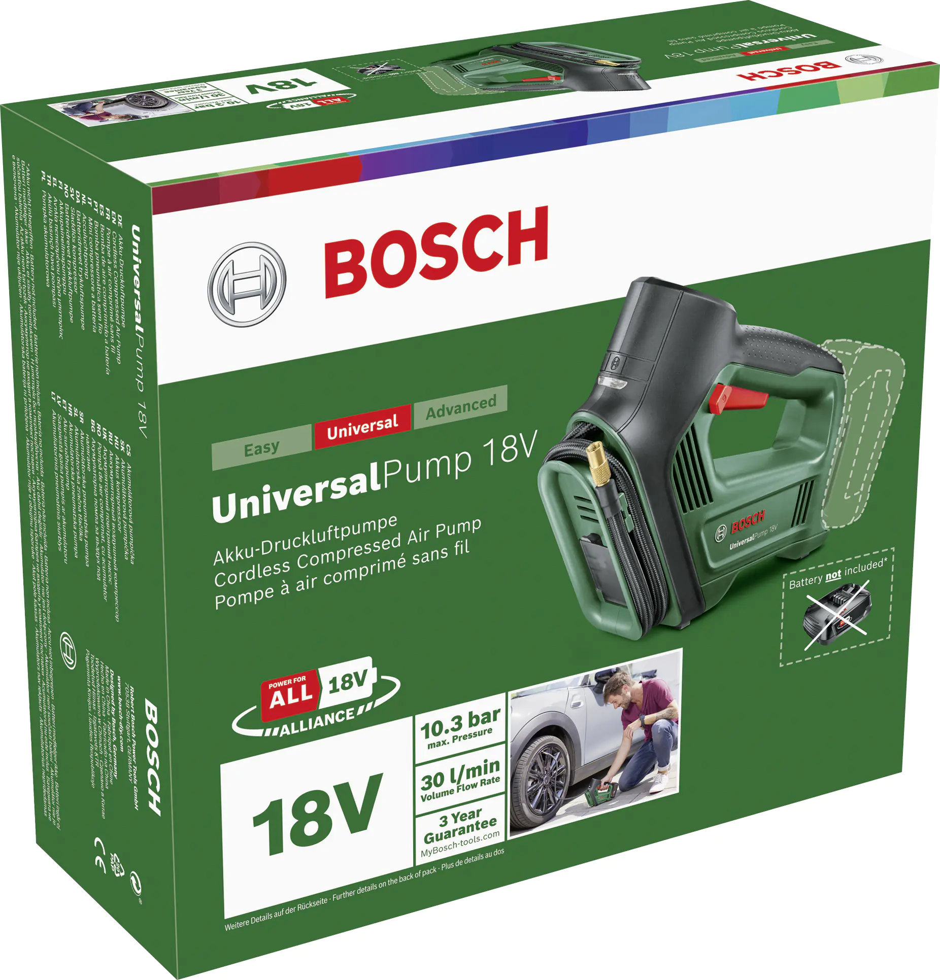 Bosch Akku-Druckluftpumpe UniversalPump 18V Solo Bosch Akku-Druckluftpumpe UniversalPump 18V Solo