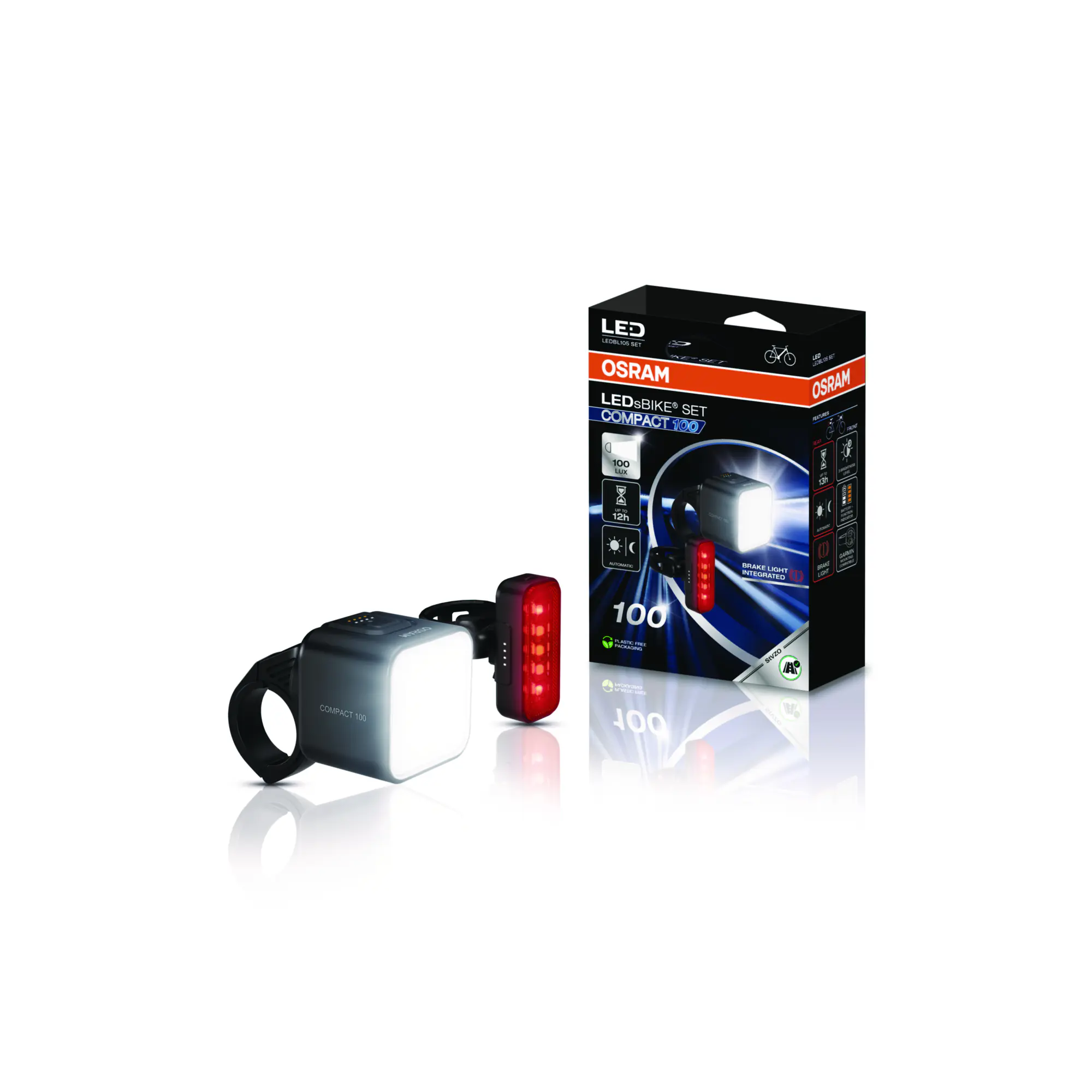 Osram LED-Fahrradbeleuchtungset Compact 100