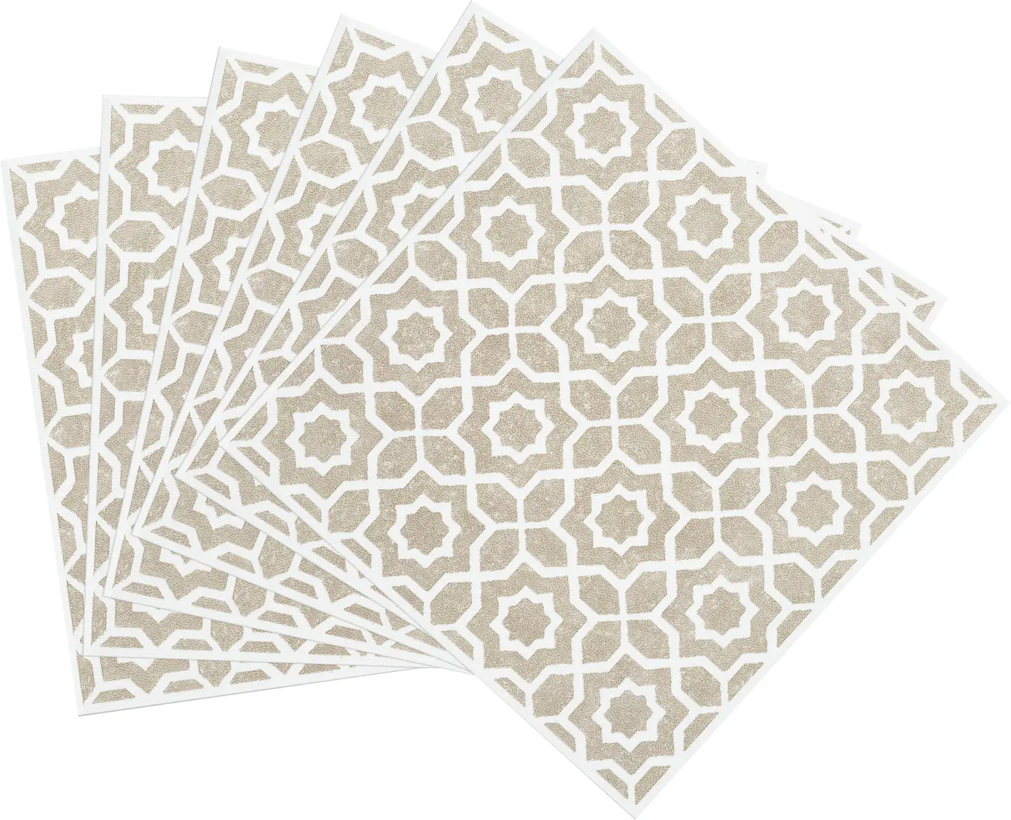 D-c-fix Wandfliesen selbstklebend Lina beige 6er Set 15 x 15 cm