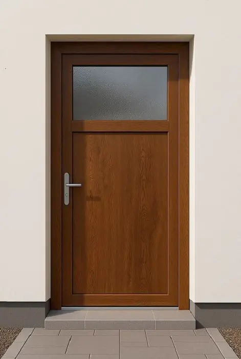 Panto Nebeneingangstür Kunststoff K504 98 x 198 cm DIN links Golden Oak Panto Nebeneingangstür Kunststoff K504 98 x 198 cm DIN links Golden Oak