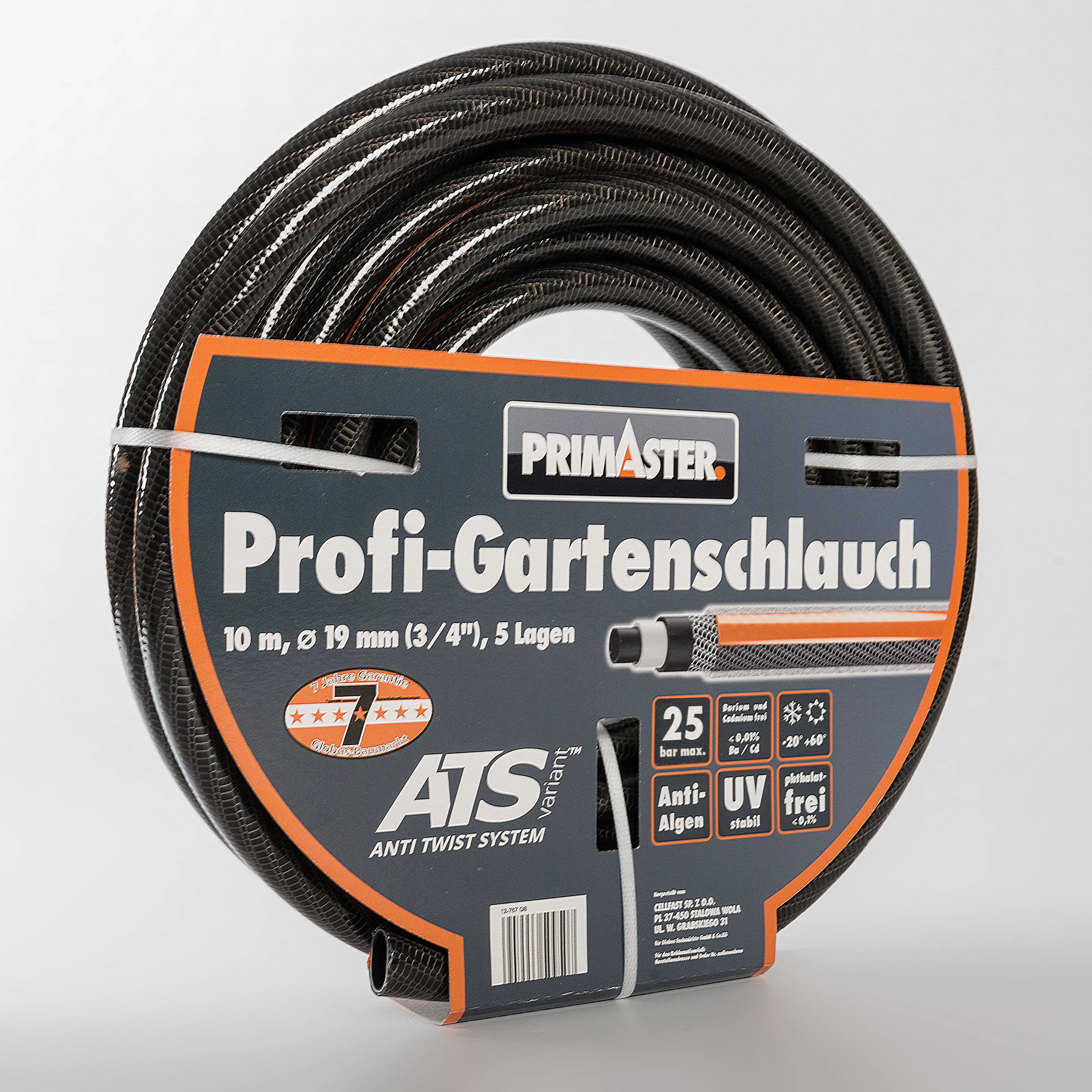 Primaster Profi-Gartenschlauch 10 m Ø 19 mm (3/4") Primaster Profi-Gartenschlauch 10 m Ø 19 mm (3/4")