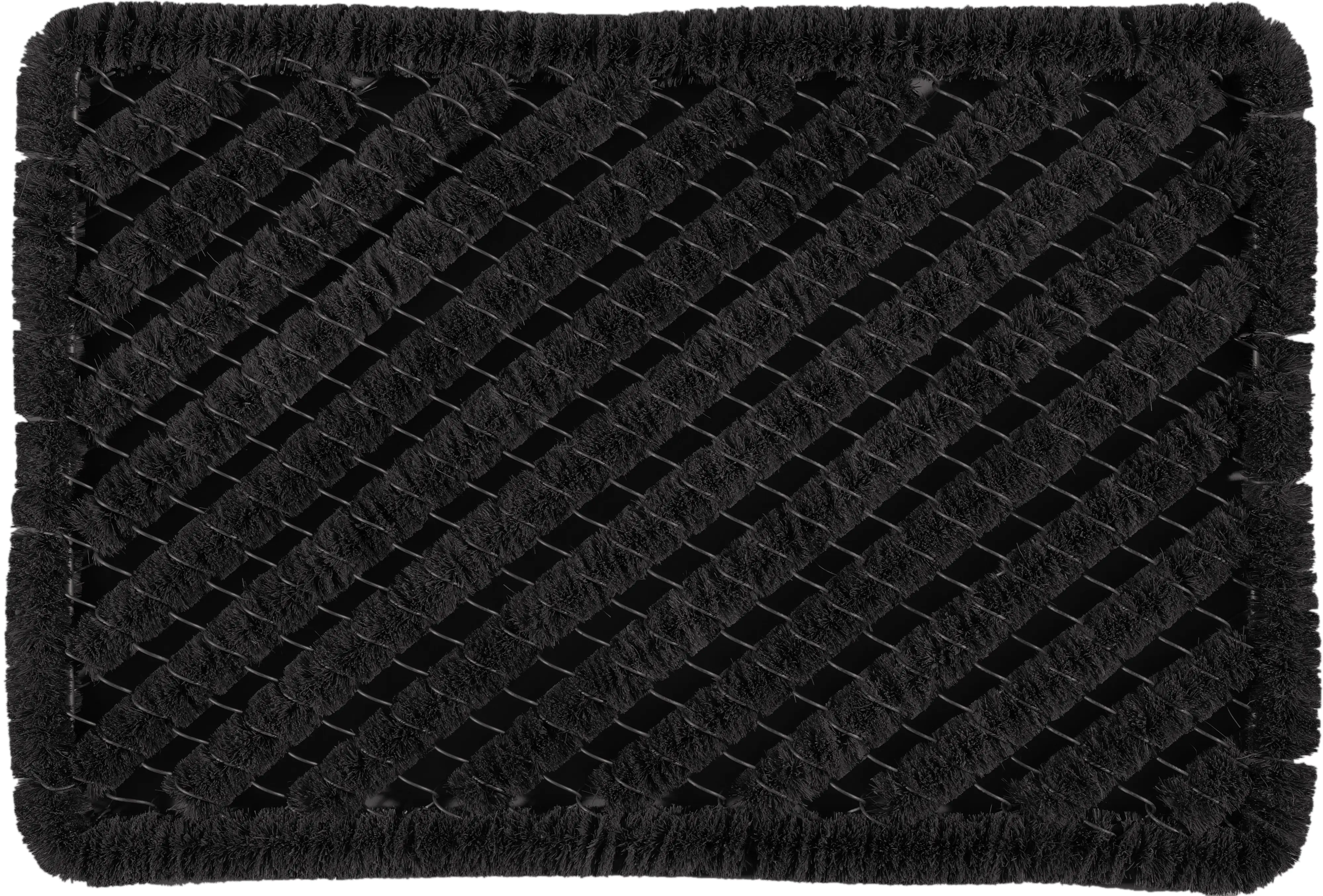 Fußmatte Kokos-Drahtgitter, schwarz, 40 x 60 cm